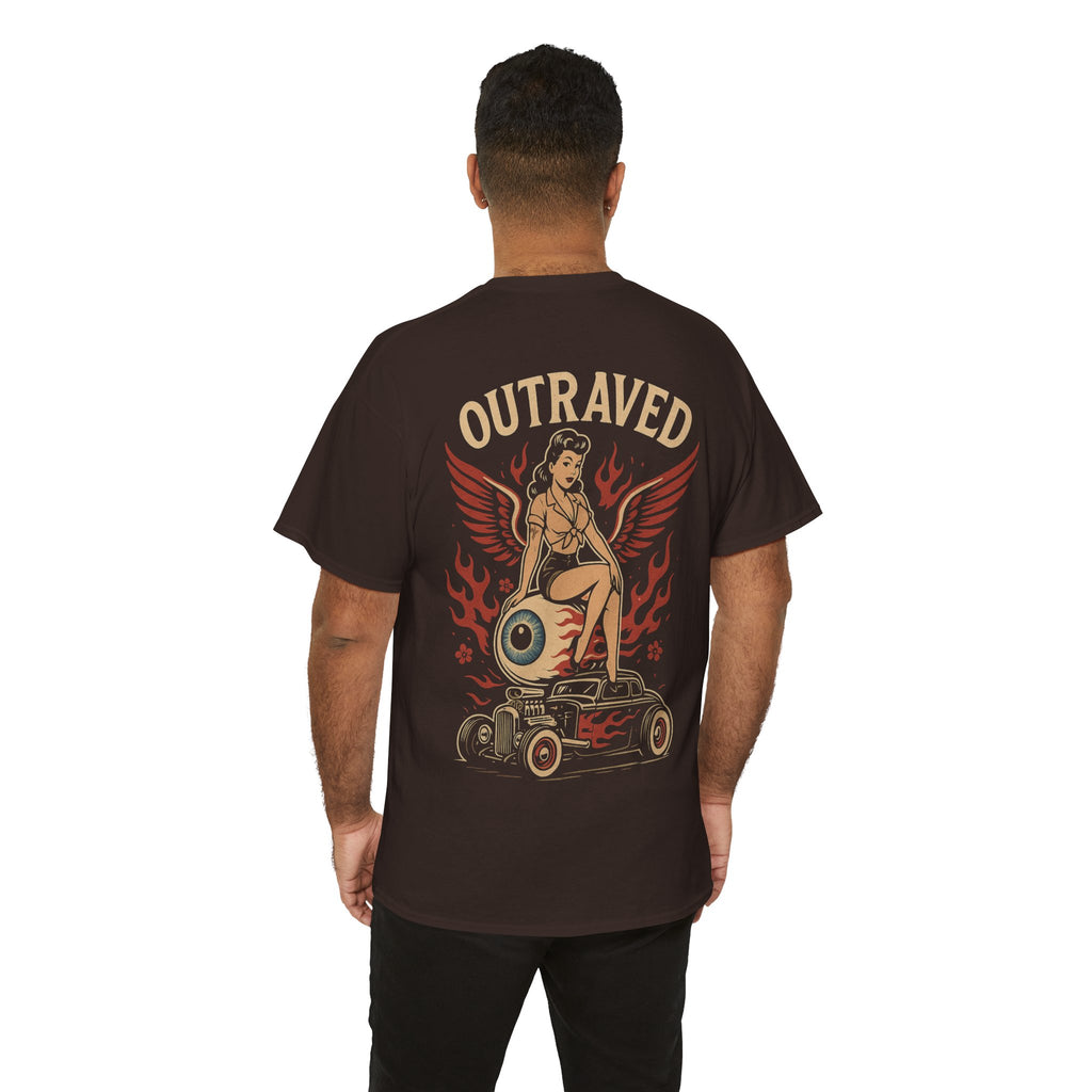 A Outraved Pinup Eyeball Hot Rod Tee.