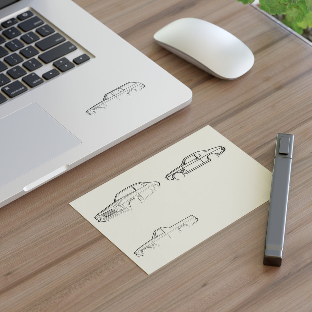Stickers Hq for you Outline Sticker Sheet — Vintage Automobile Decal Pack
