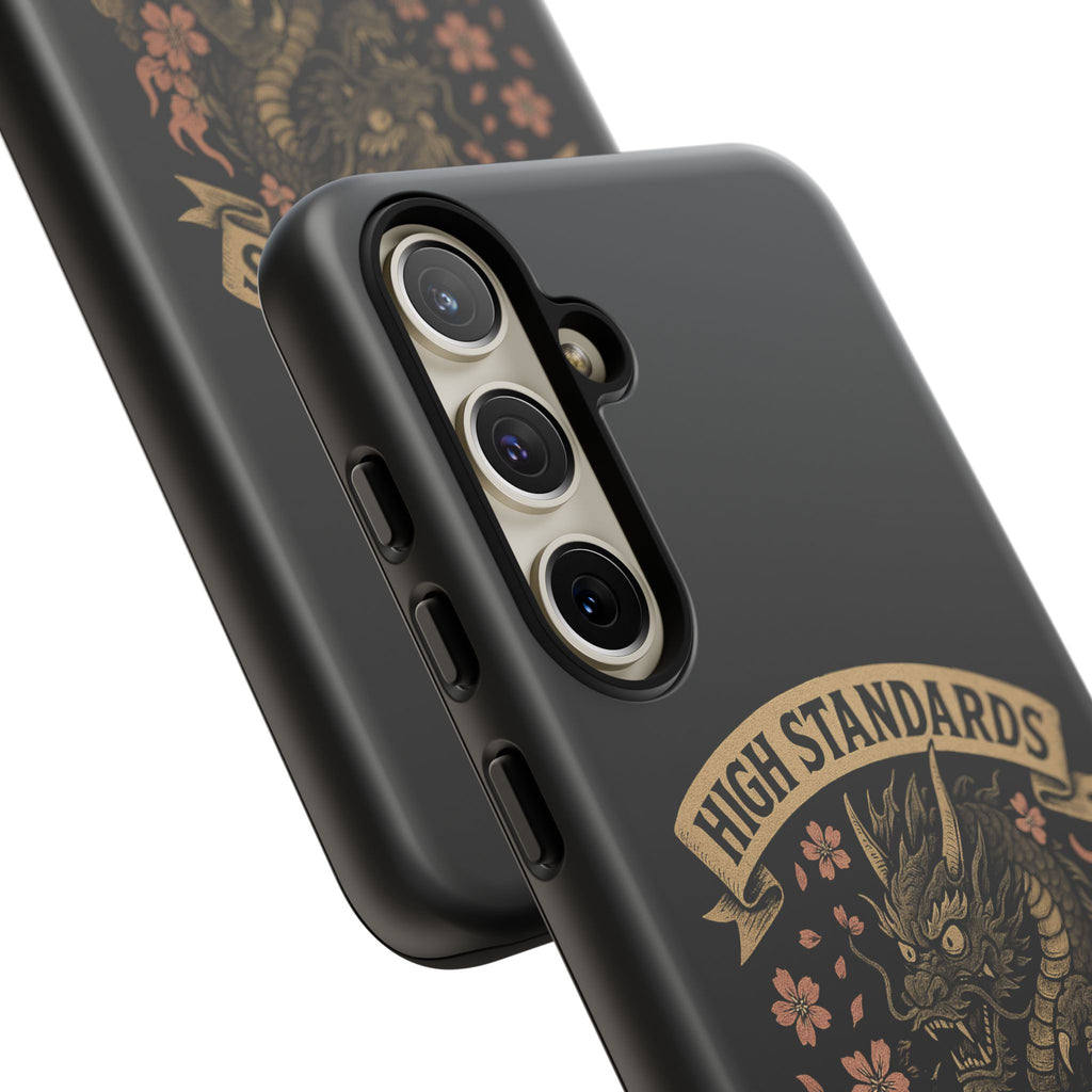 Phone Case — "High Standards Low Rides" Retro Dragon Car Design