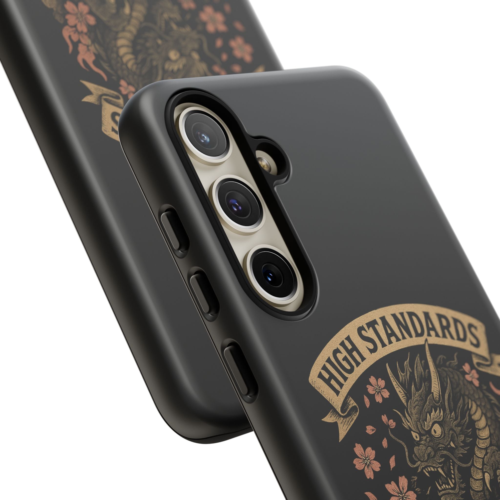 Phone Case — "High Standards Low Rides" Retro Dragon Car Design