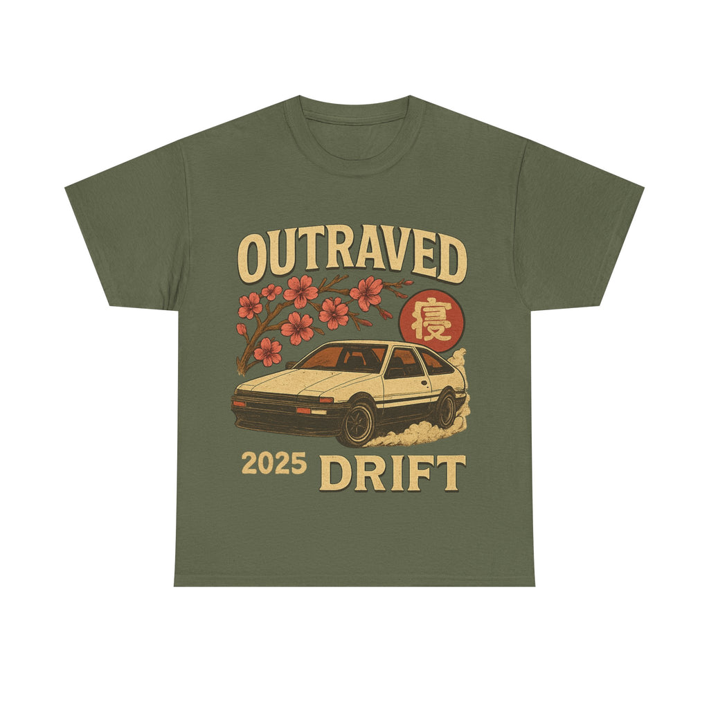 A Drift Outraved 2025 Tee — Retro JDM Racing Cherry Blossom T-Shirt