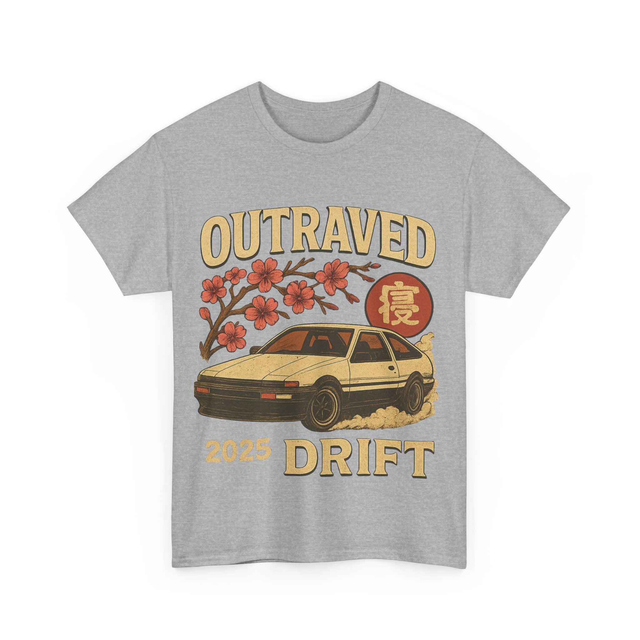 A Drift Outraved 2025 Tee — Retro JDM Racing Cherry Blossom T-Shirt