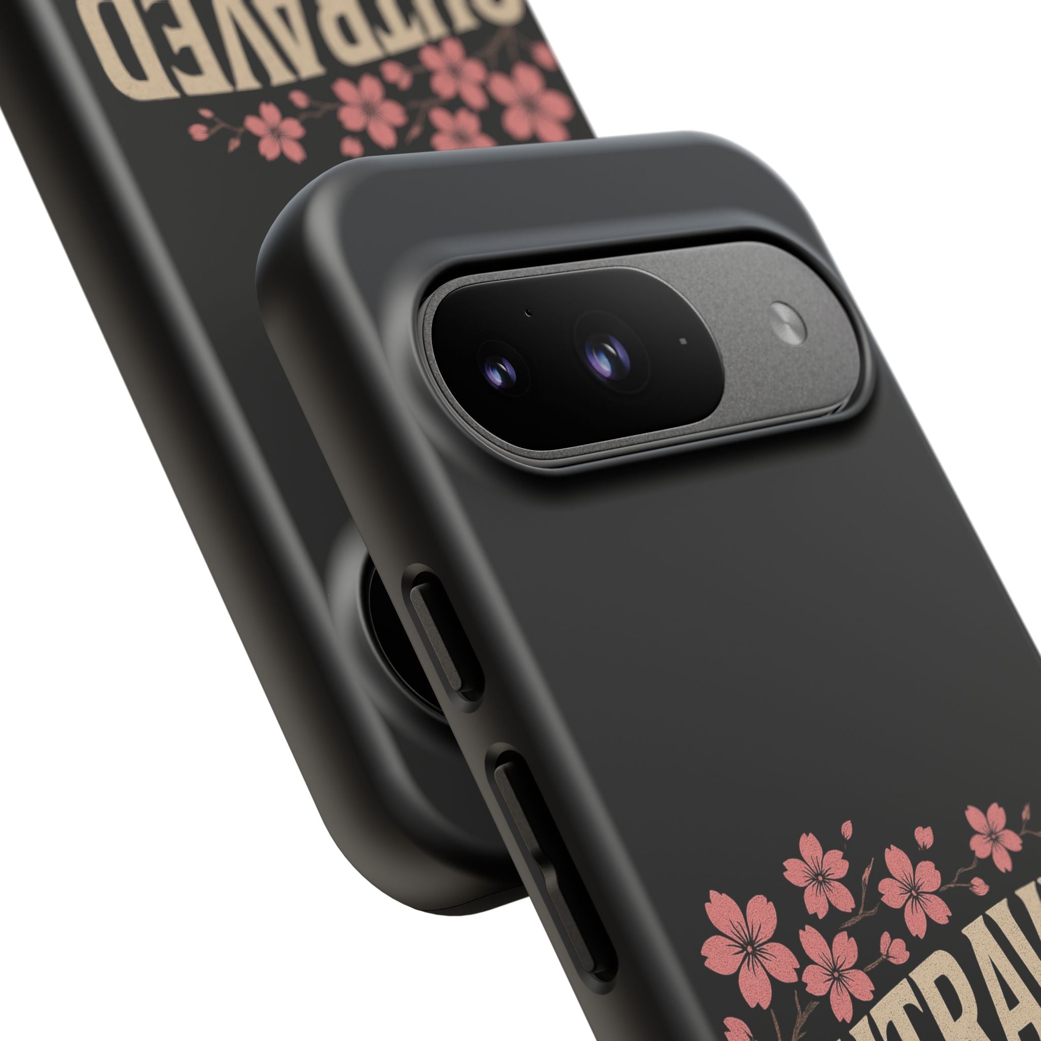 Phone Case — “Outraved” Drift Car Graphic with Cherry Blossoms