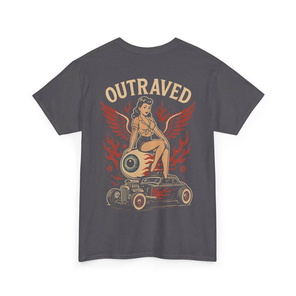 A Outraved Pinup Eyeball Hot Rod Tee.