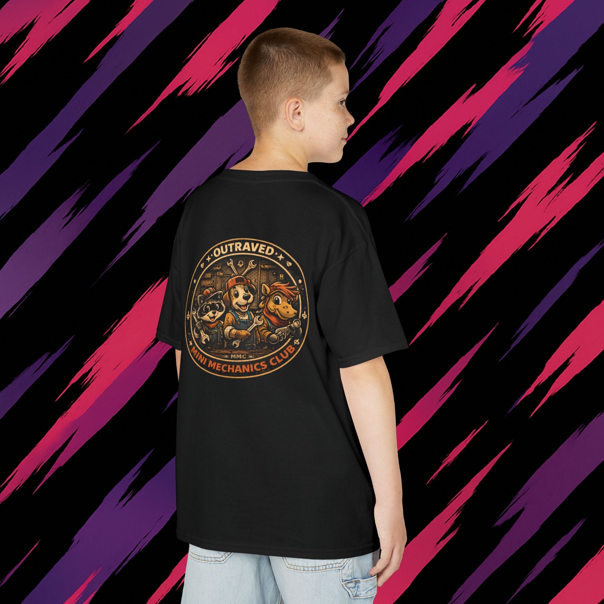 Kids Tee — Outraved mini mechanics club
