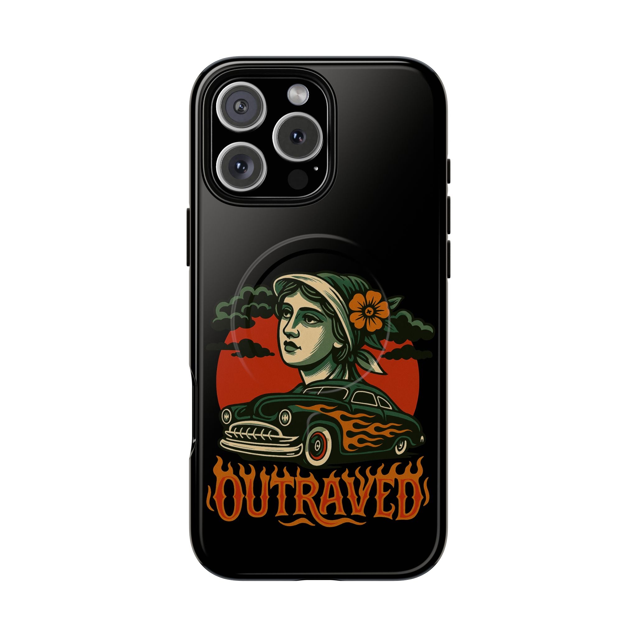 Phone Case — Outraved Retro Car & Woman Graphic Magnetic Tough Case