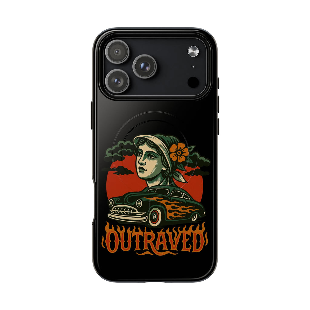 Phone Case — Outraved Retro Car & Woman Graphic Magnetic Tough Case