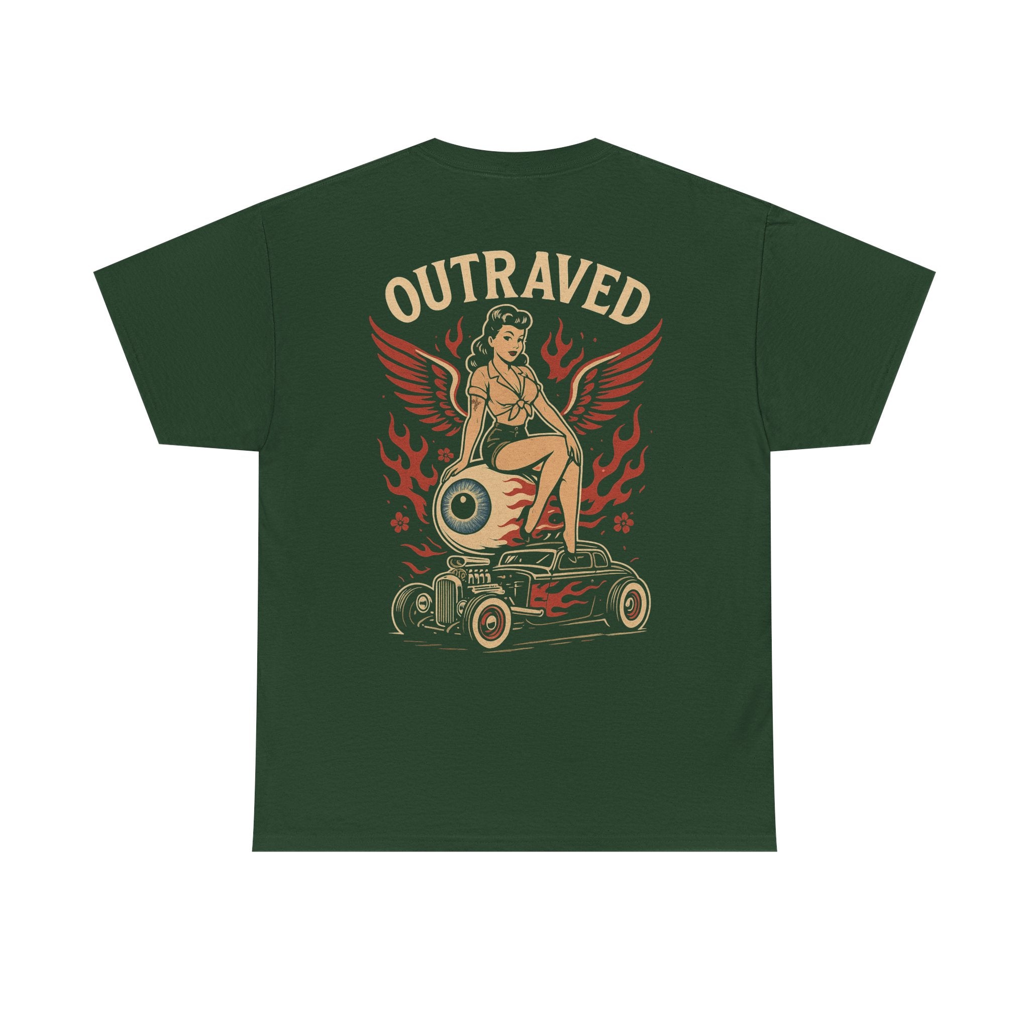 A Outraved Pinup Eyeball Hot Rod Tee.