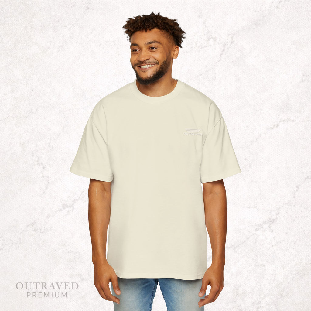 Outraved Logo Tee — Retro Graphic Oversized Men’s T‑Shirt