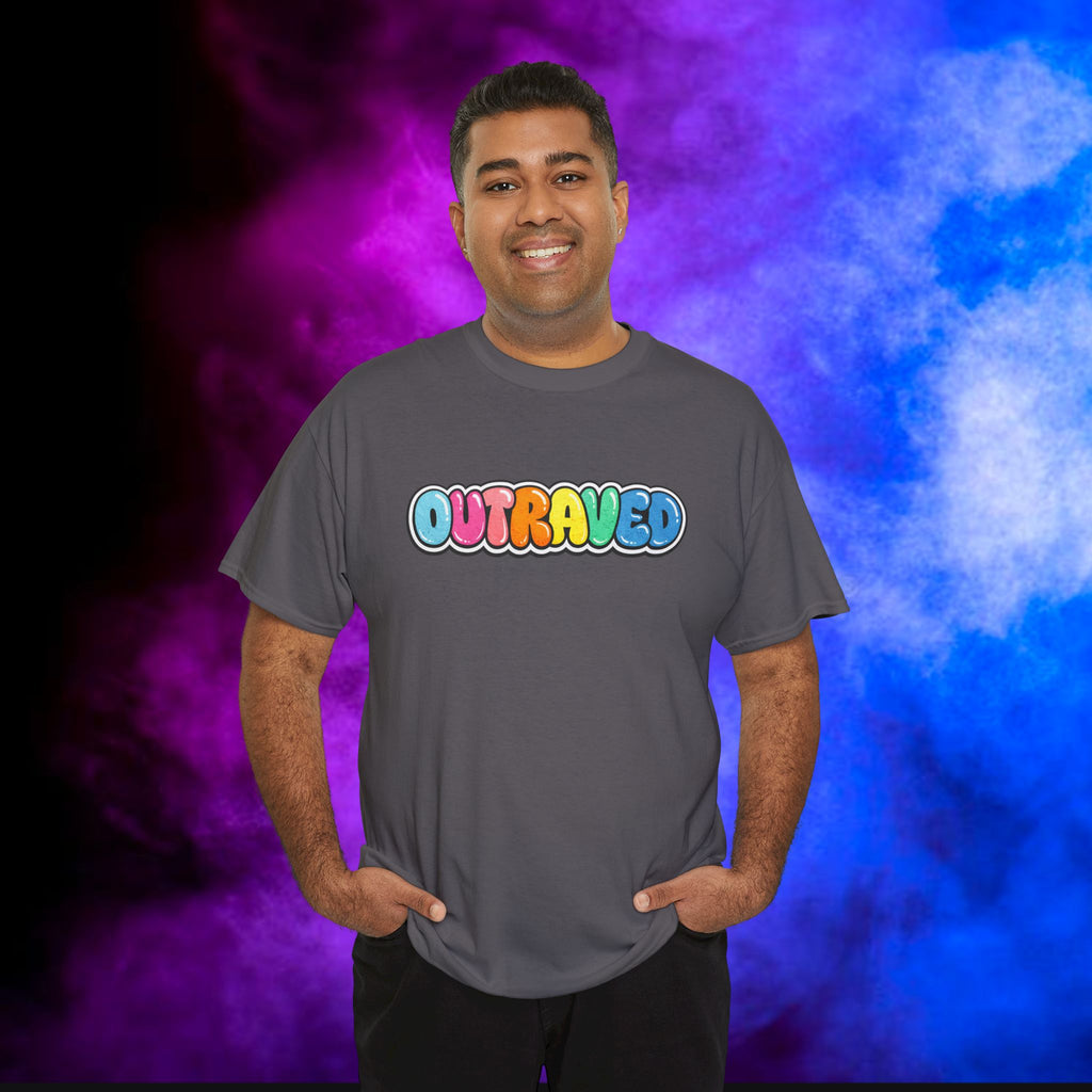 OUTRAVED colorburst collection tee