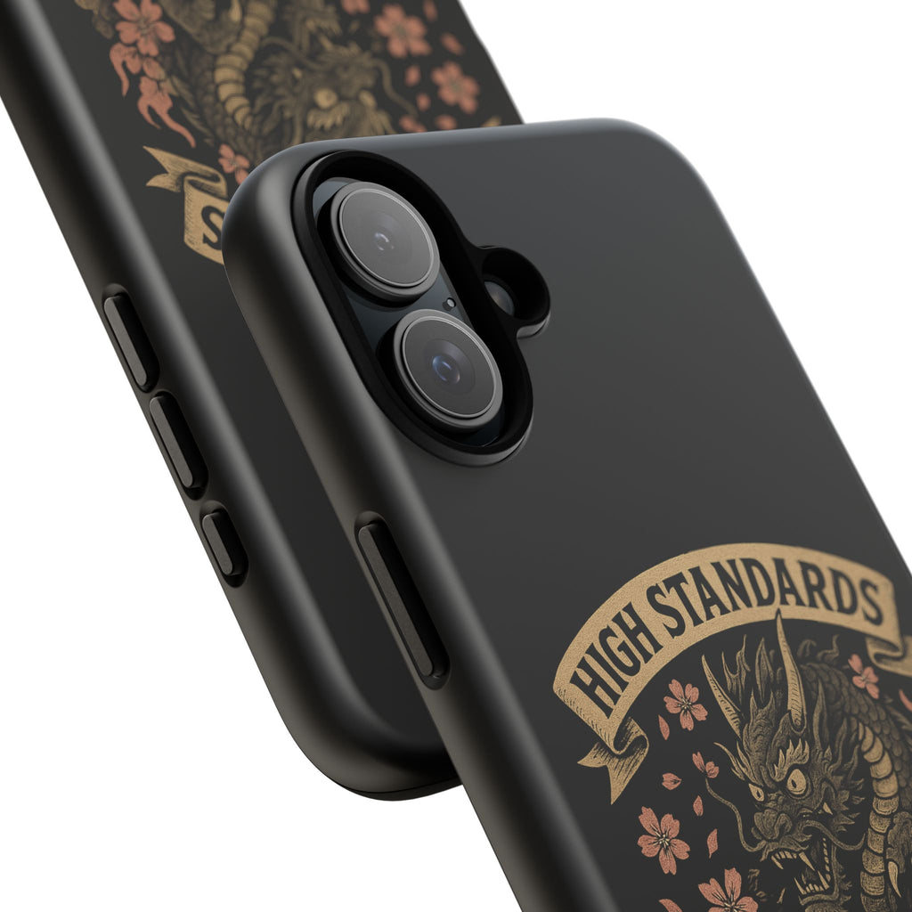 Phone Case — "High Standards Low Rides" Retro Dragon Car Design