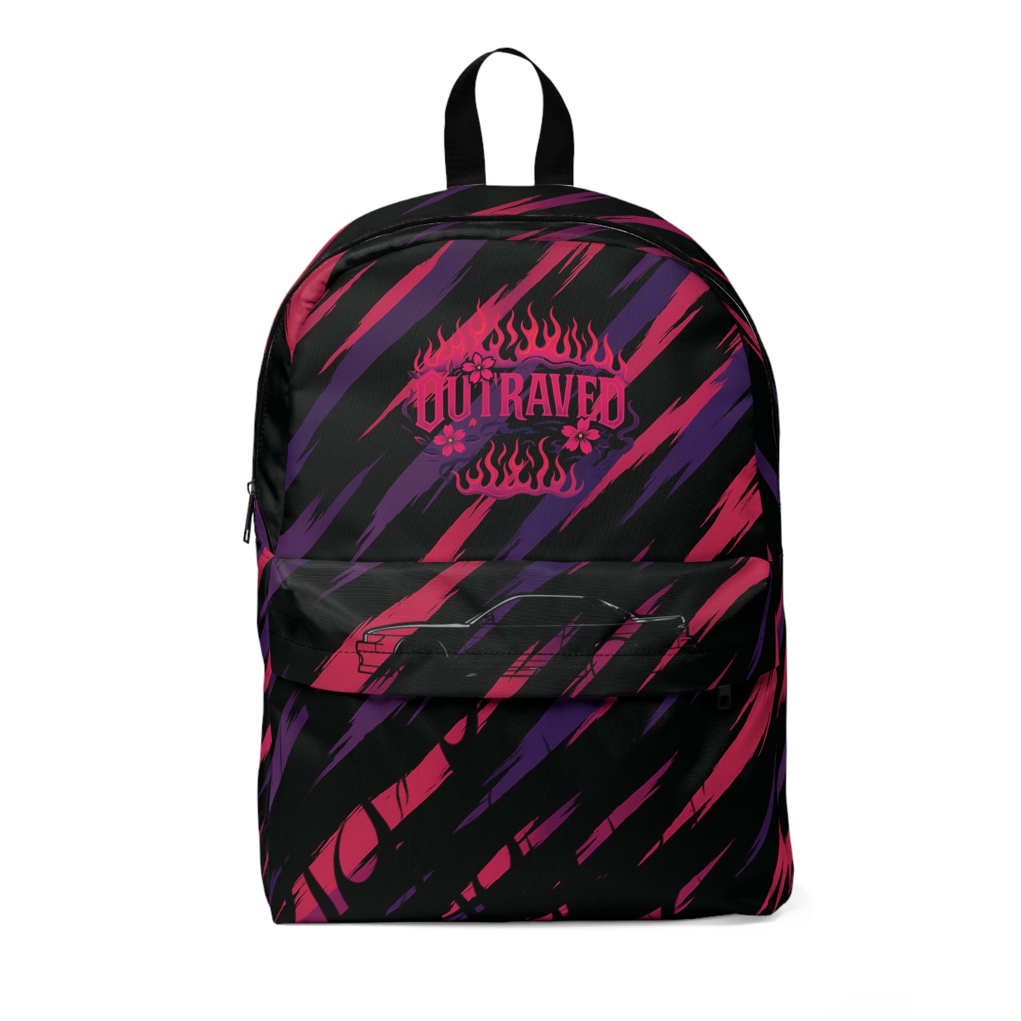S13 Silvia Flames Backpack — HKS Inspired Racing Design