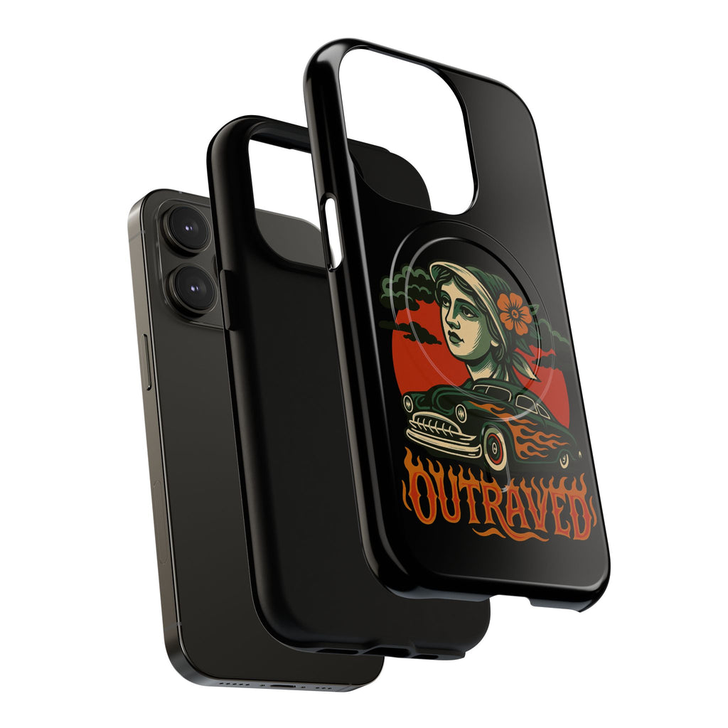 Phone Case — Outraved Retro Car & Woman Graphic Magnetic Tough Case