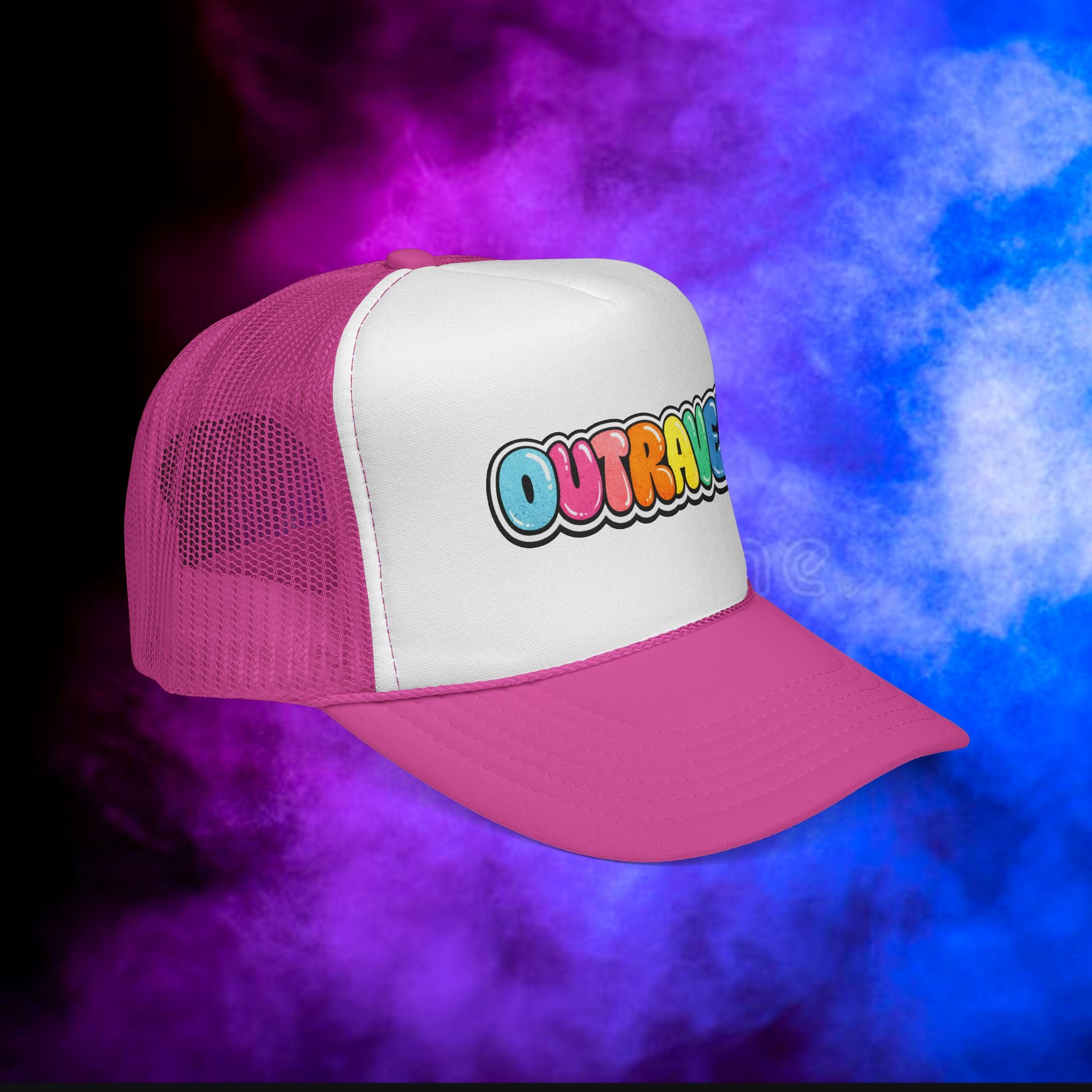 OUTRAVED colorburst collection Trucker Cap