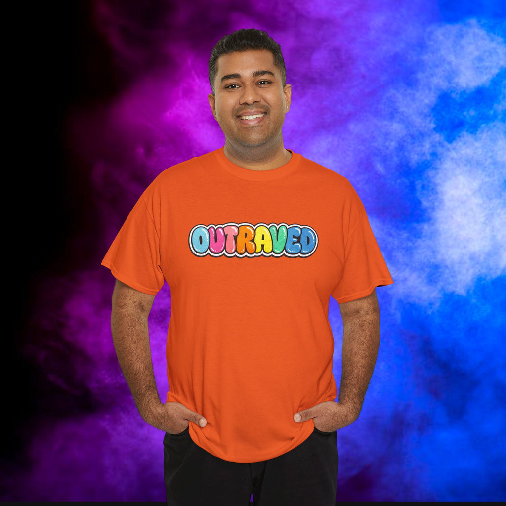 OUTRAVED colorburst collection tee