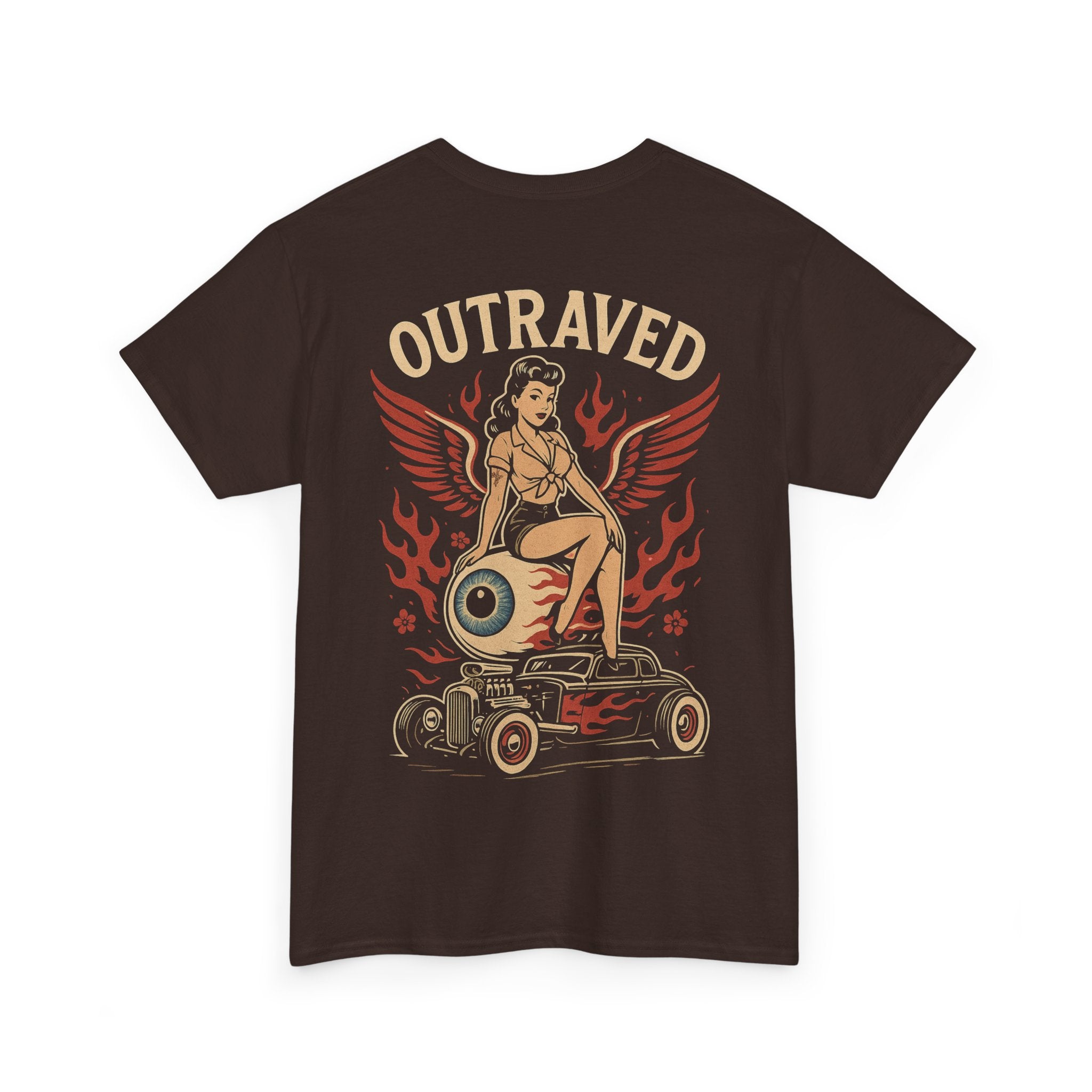 A Outraved Pinup Eyeball Hot Rod Tee.