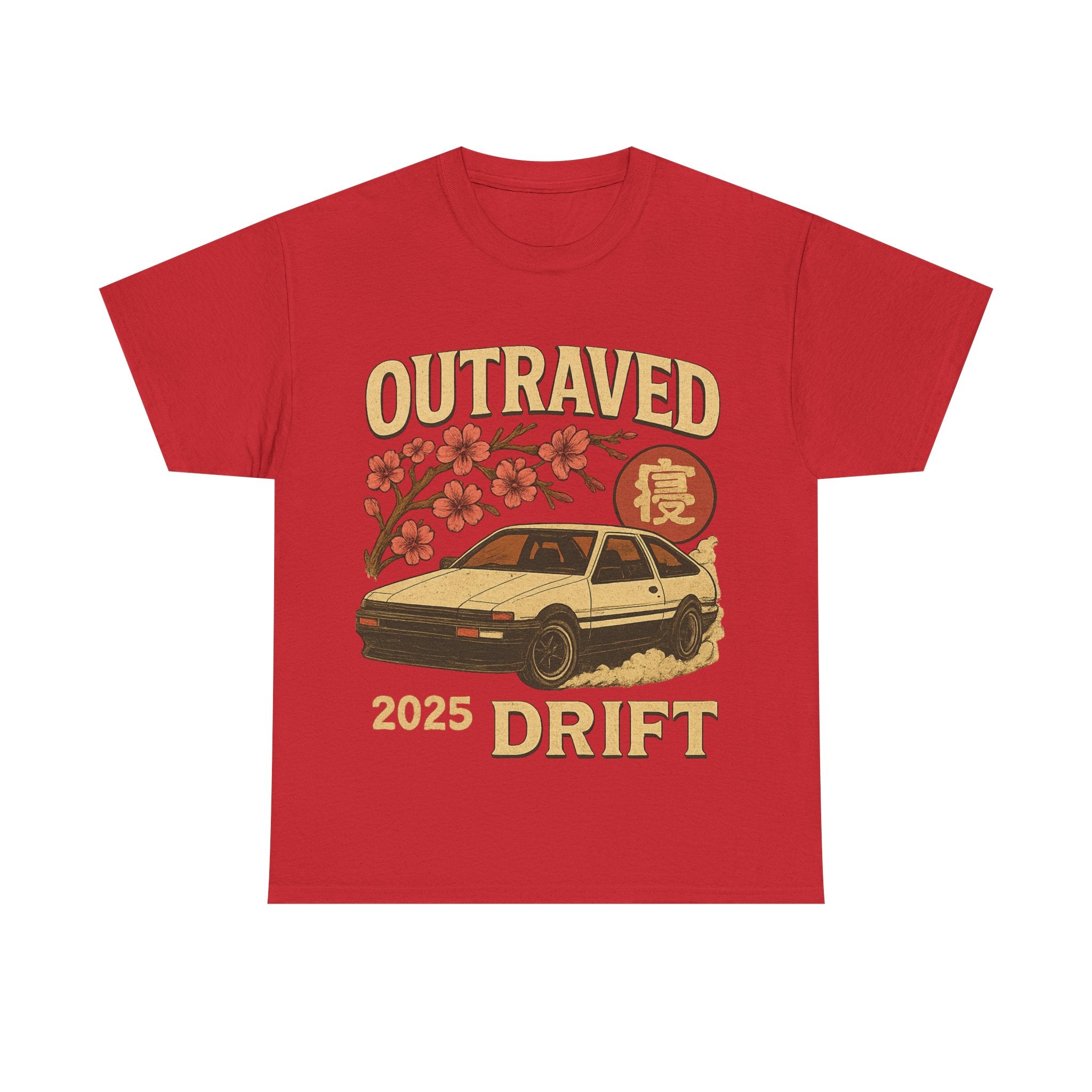 A Drift Outraved 2025 Tee — Retro JDM Racing Cherry Blossom T-Shirt
