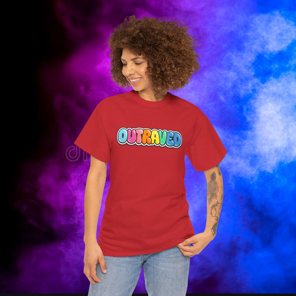 OUTRAVED colorburst collection tee