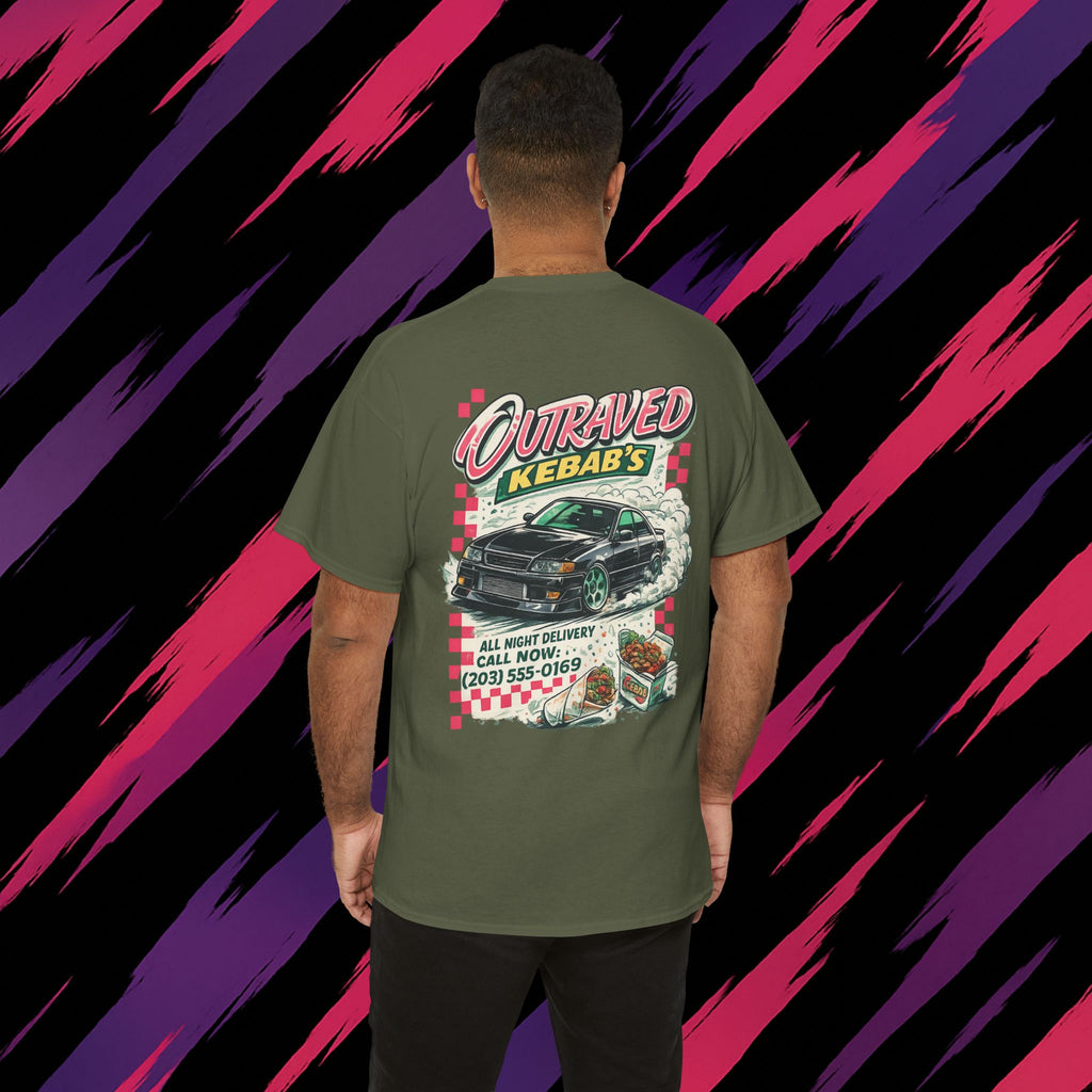 Kebab’s Drift Tee — Outraved Kebab's Car & Takeout Graphic T-Shirt