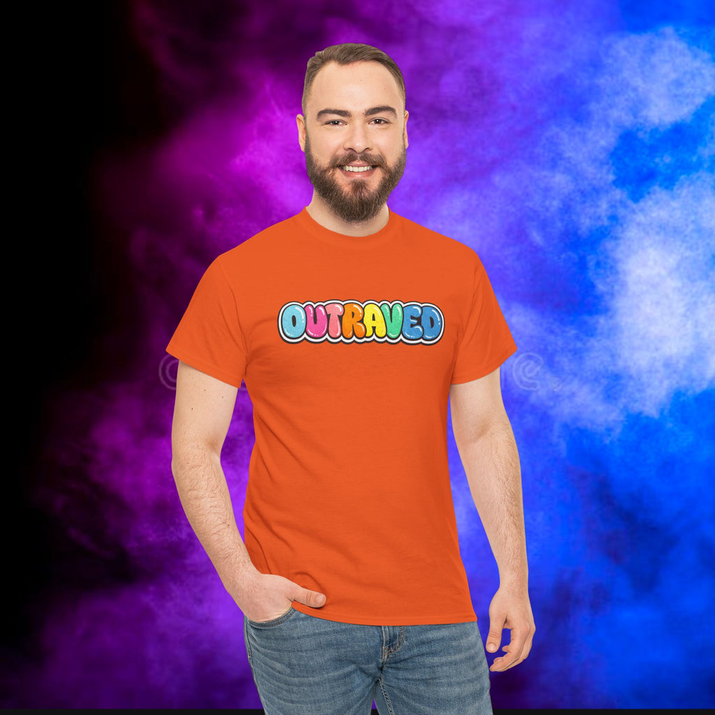 OUTRAVED colorburst collection tee