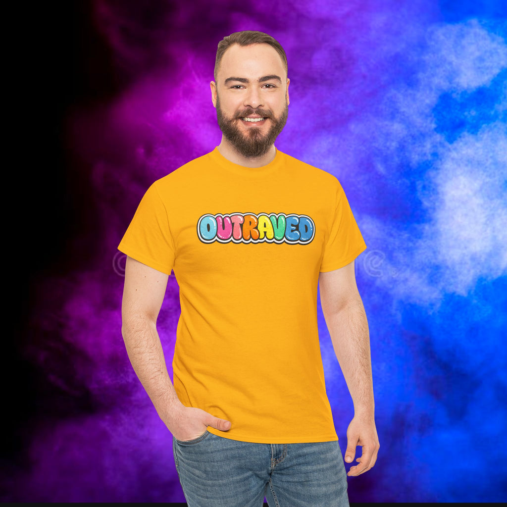 OUTRAVED colorburst collection tee