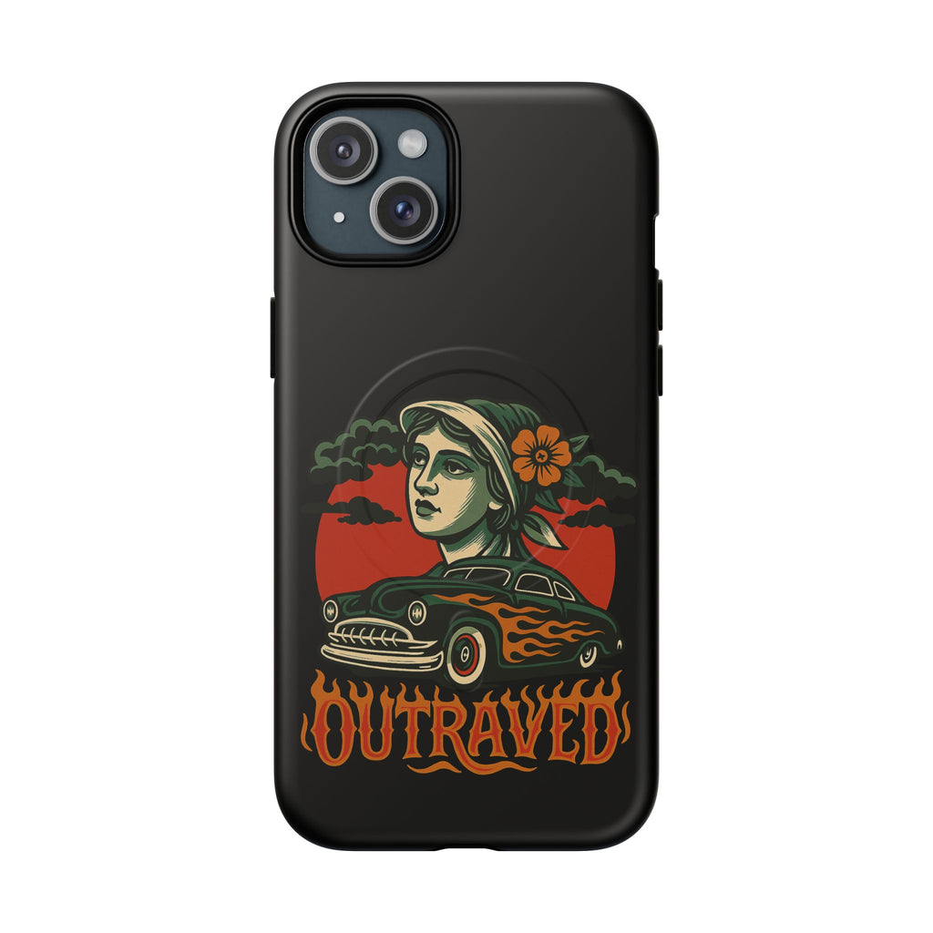 Phone Case — Outraved Retro Car & Woman Graphic Magnetic Tough Case