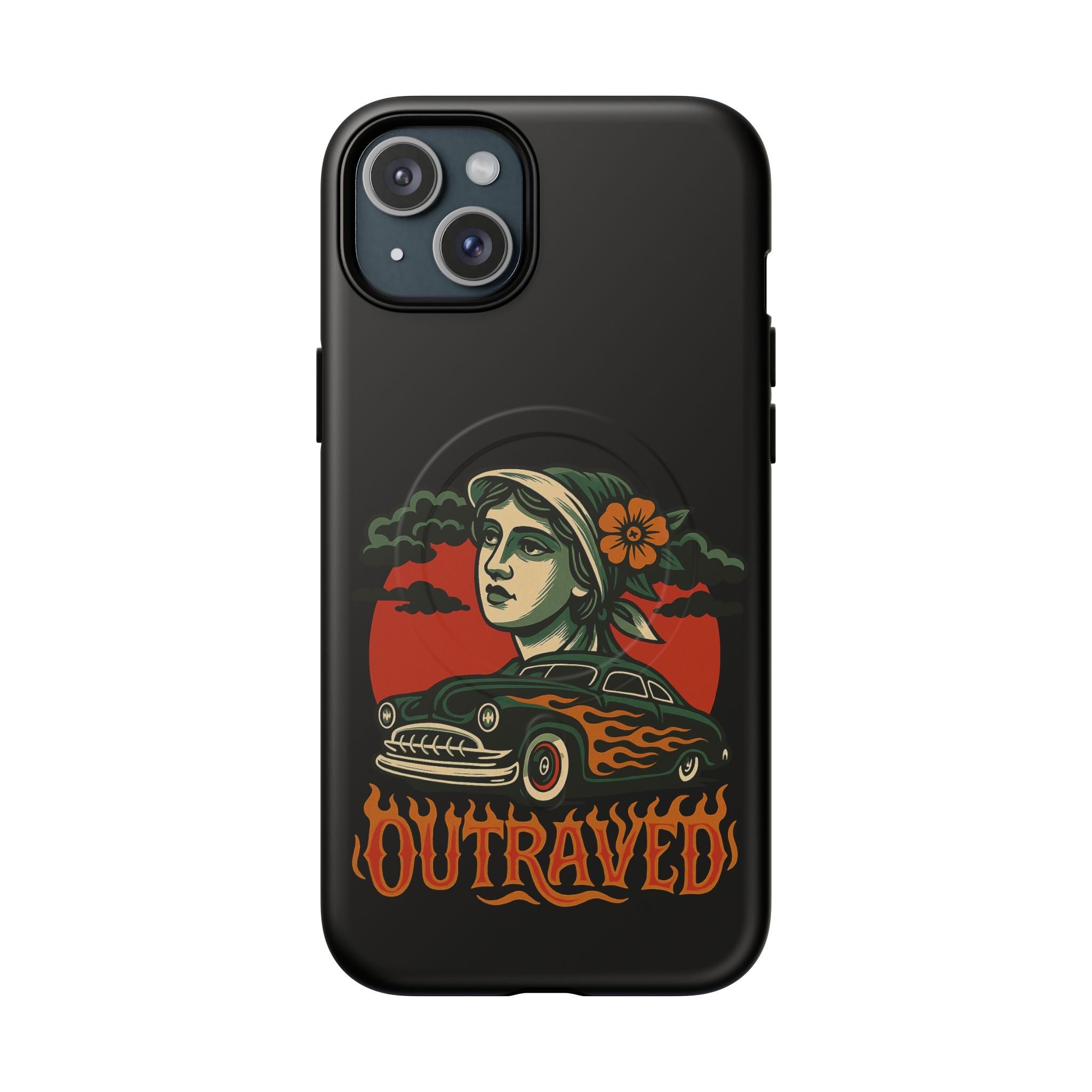 Phone Case — Outraved Retro Car & Woman Graphic Magnetic Tough Case