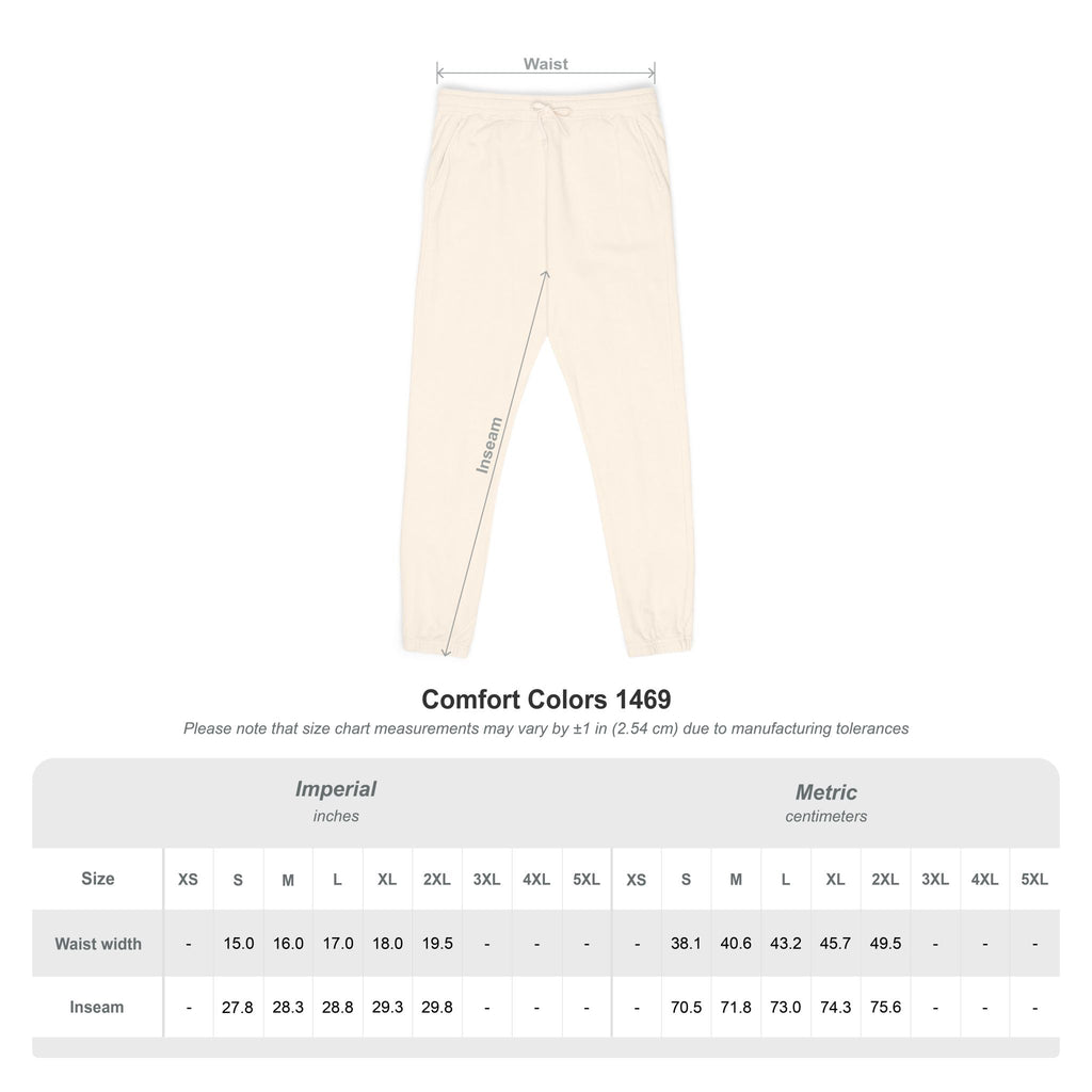 Garment-Dyed Fleece Sweatpants — Olive Joggers with White Side Logo