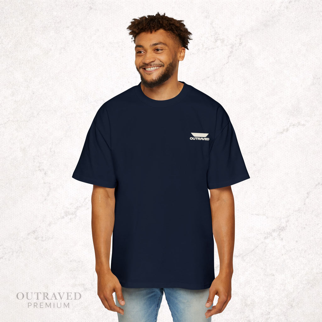 Outraved Logo Tee — Retro Graphic Oversized Men’s T‑Shirt