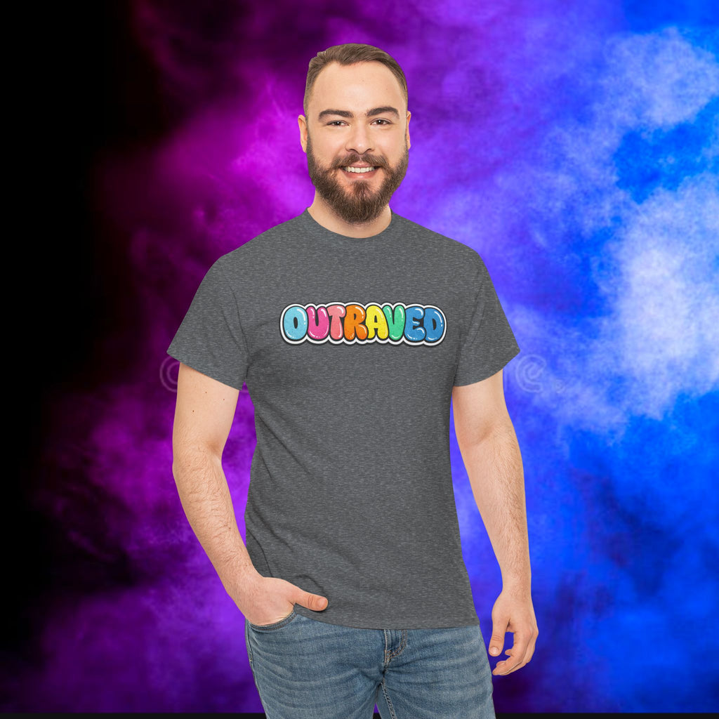 OUTRAVED colorburst collection tee