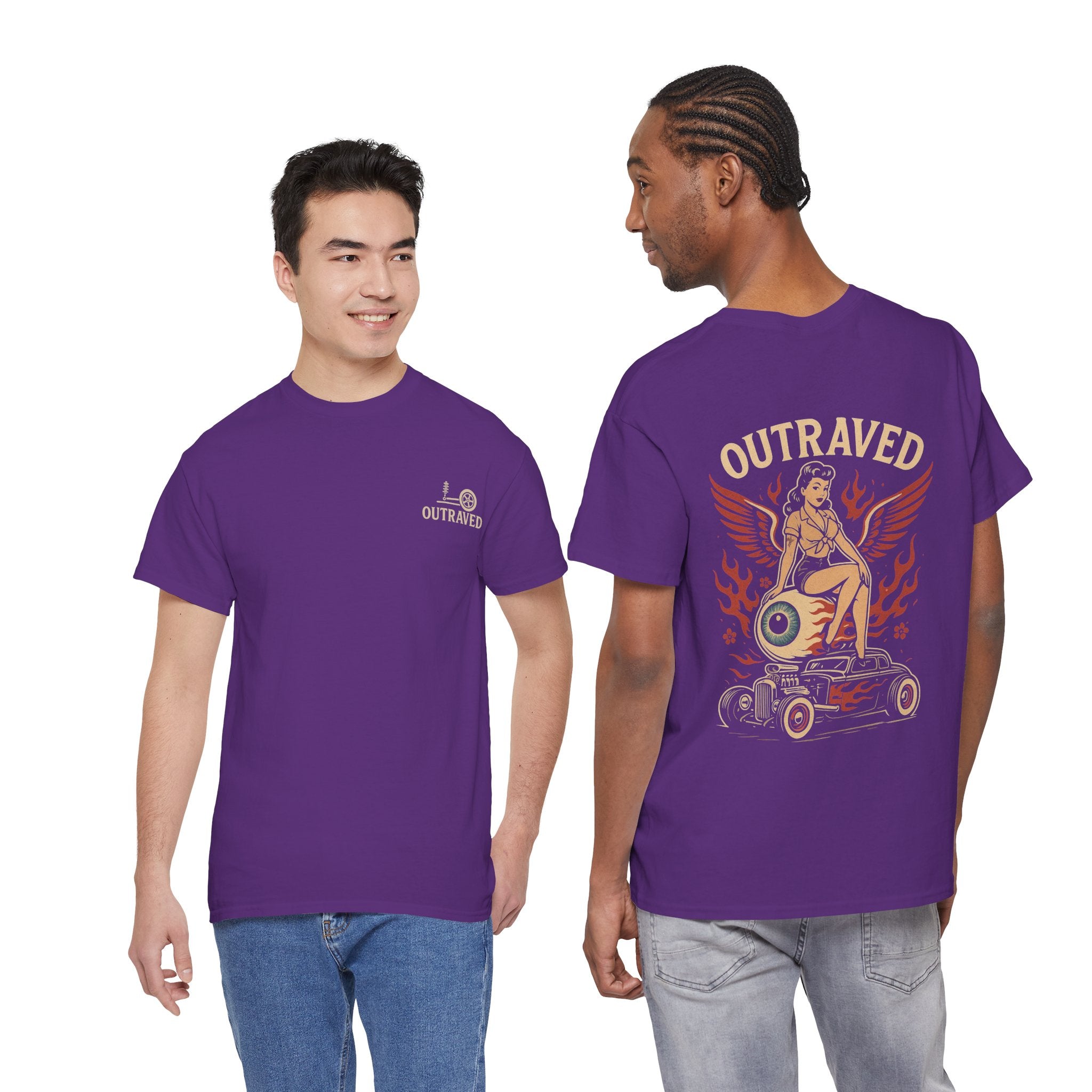 A Outraved Pinup Eyeball Hot Rod Tee