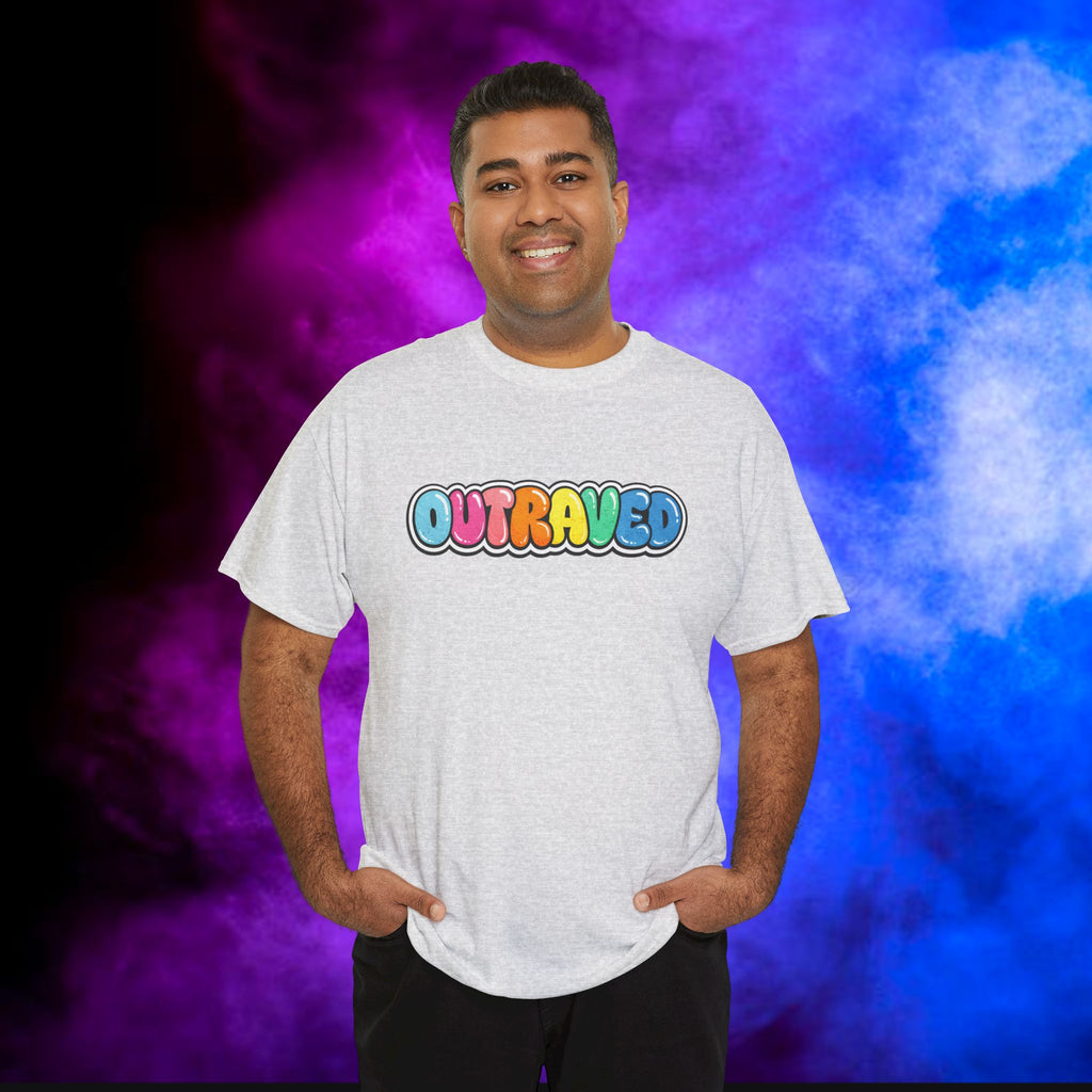 OUTRAVED colorburst collection tee