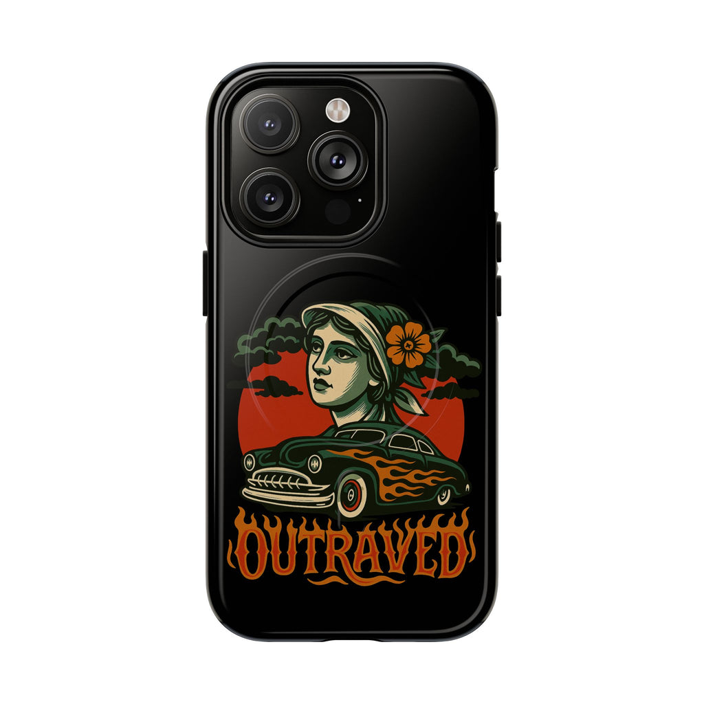 Phone Case — Outraved Retro Car & Woman Graphic Magnetic Tough Case