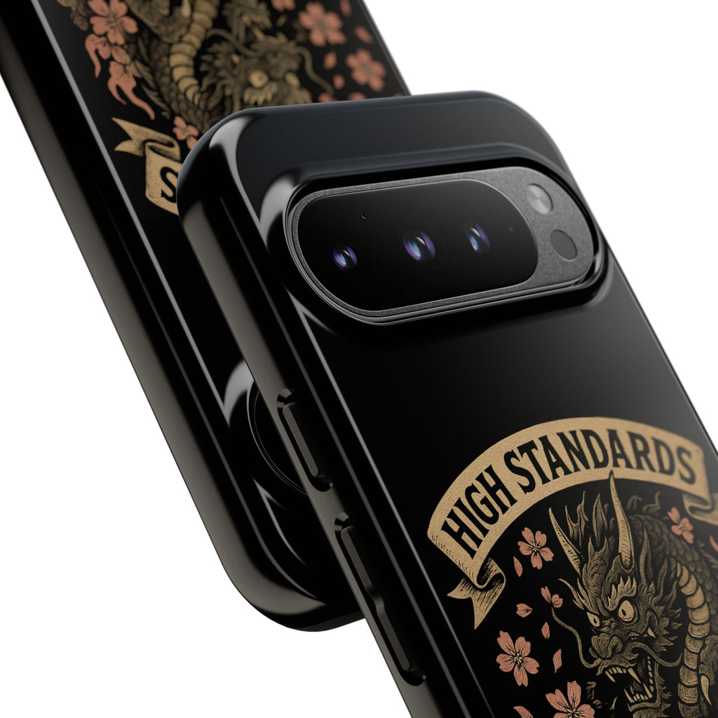 Phone Case — "High Standards Low Rides" Retro Dragon Car Design
