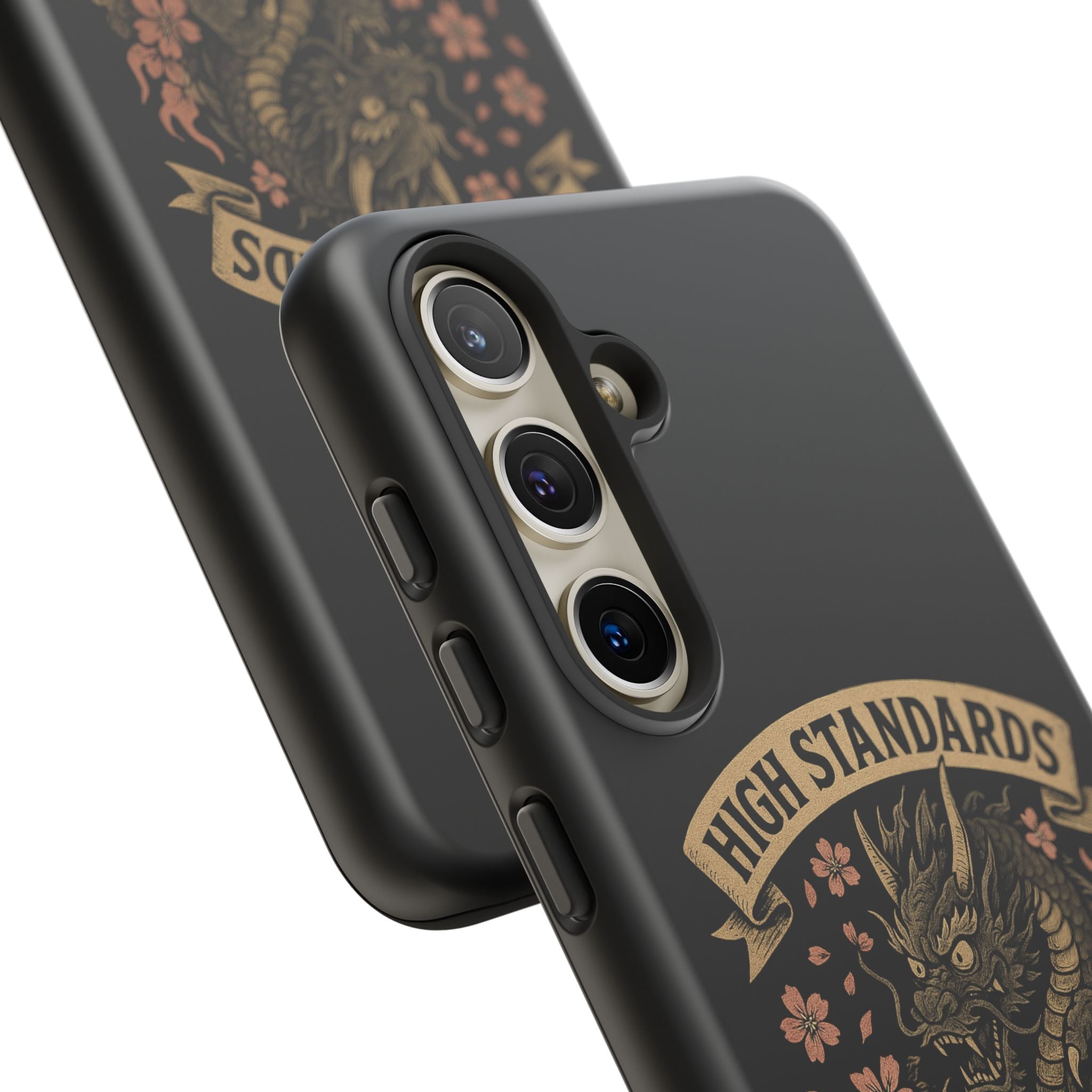 Phone Case — "High Standards Low Rides" Retro Dragon Car Design