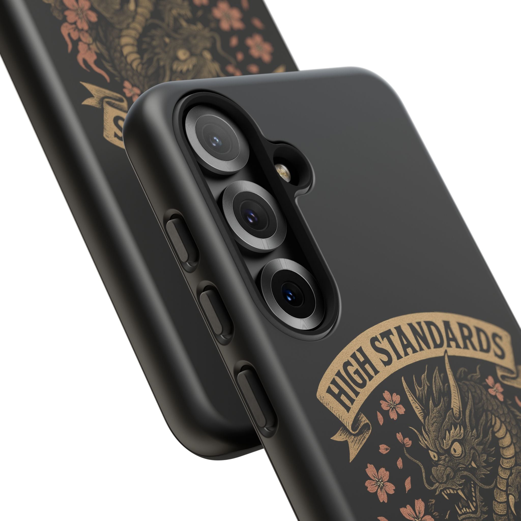 Phone Case — "High Standards Low Rides" Retro Dragon Car Design