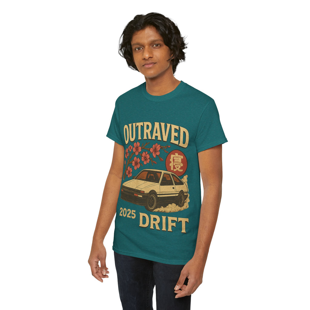 A Drift Outraved 2025 Tee — Retro JDM Racing Cherry Blossom T-Shirt