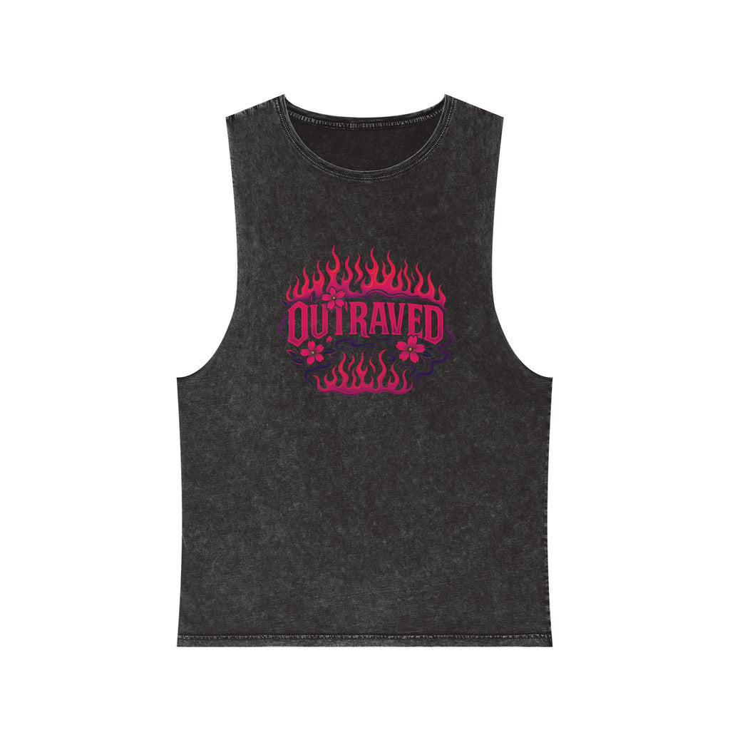 Outraved Tank Top — Stonewash Muscle Tee