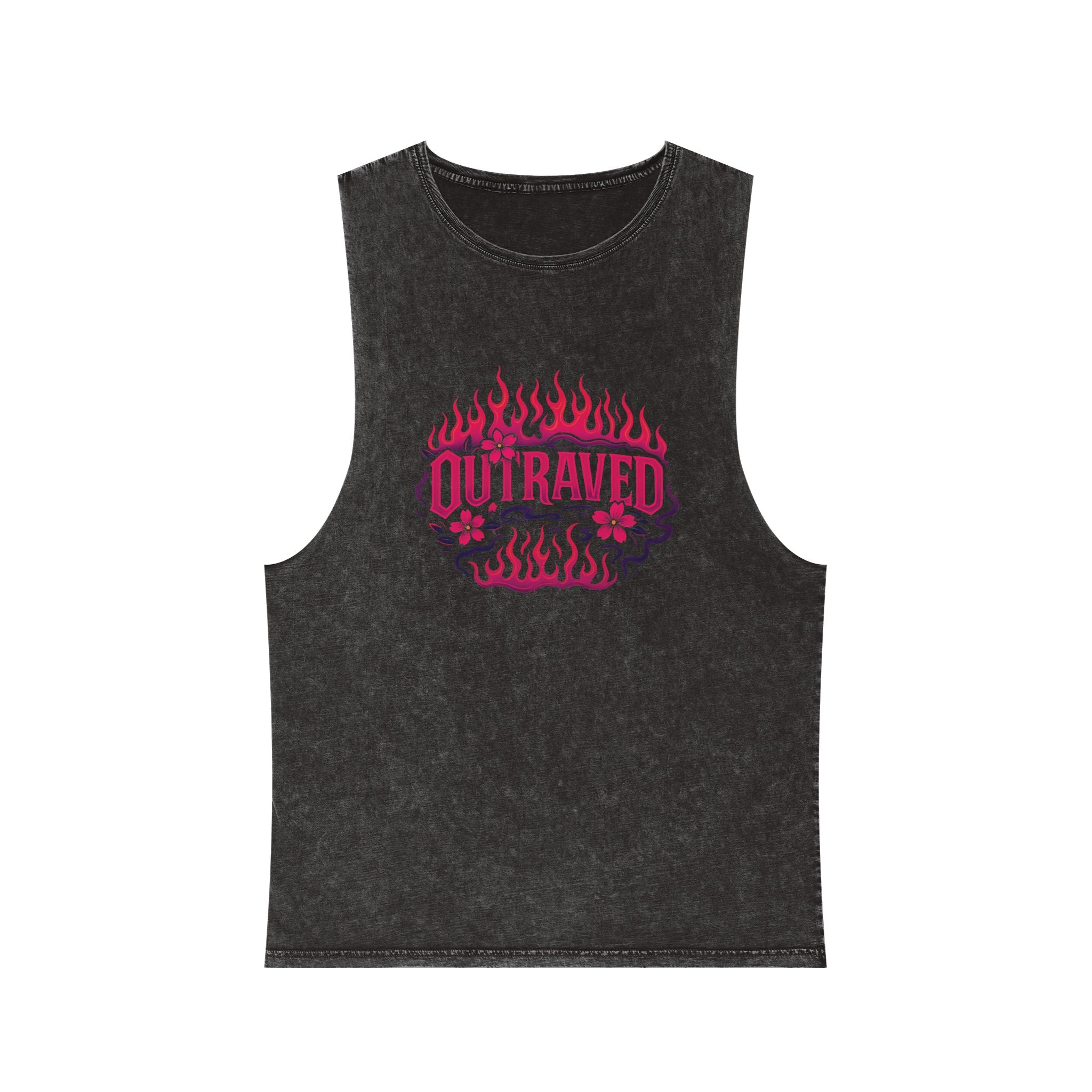 Outraved Tank Top — Stonewash Muscle Tee
