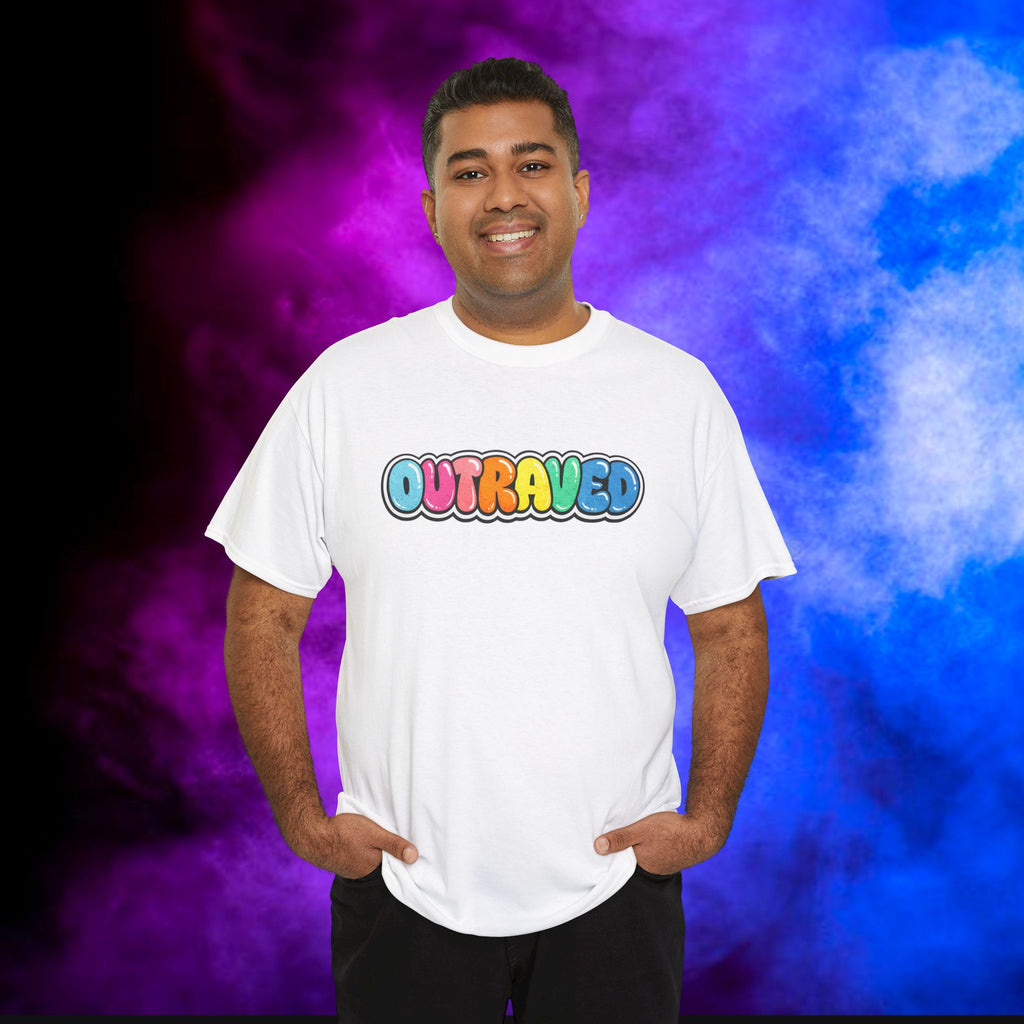 OUTRAVED colorburst collection tee