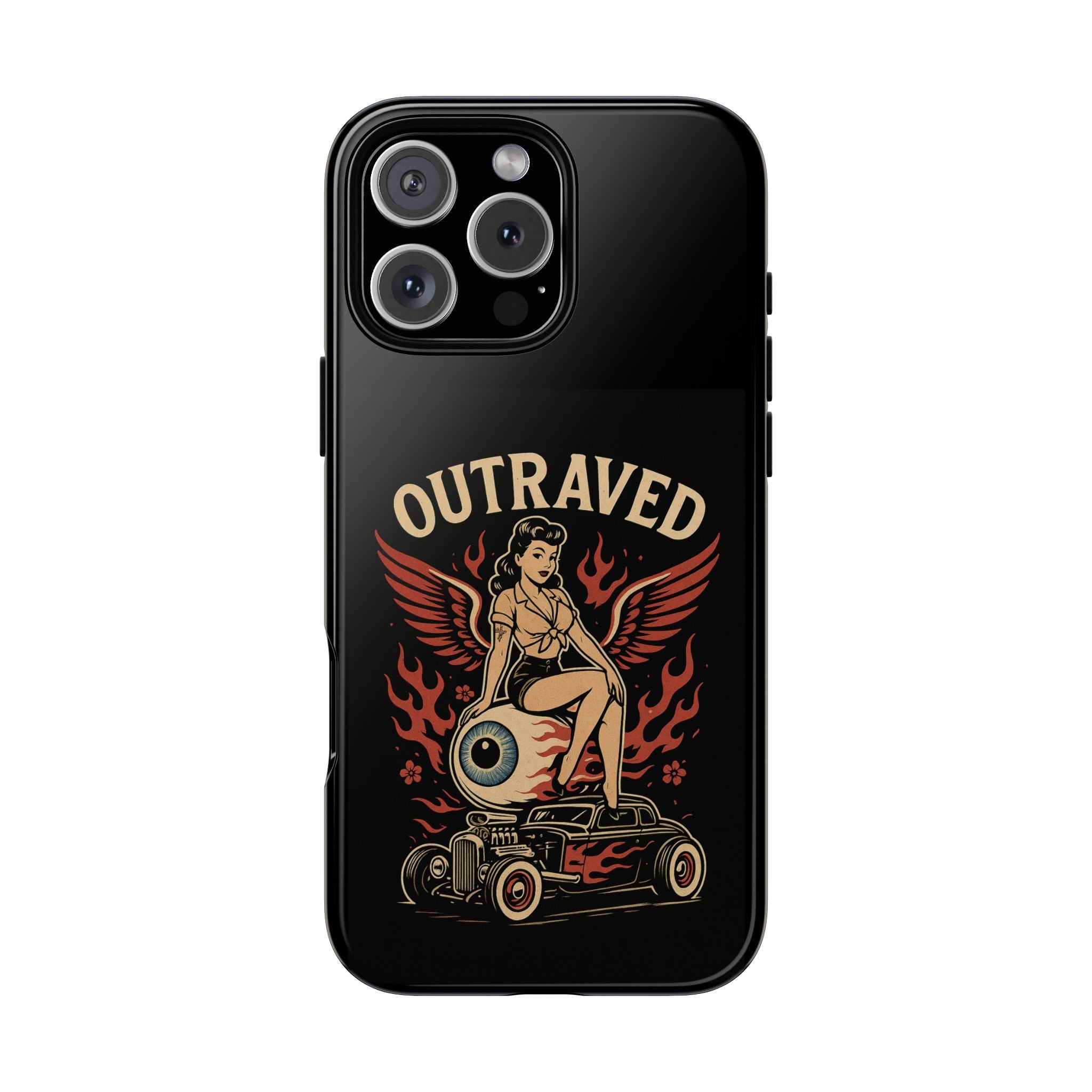 Phone Case — Vintage Pin-Up Eyeball Design