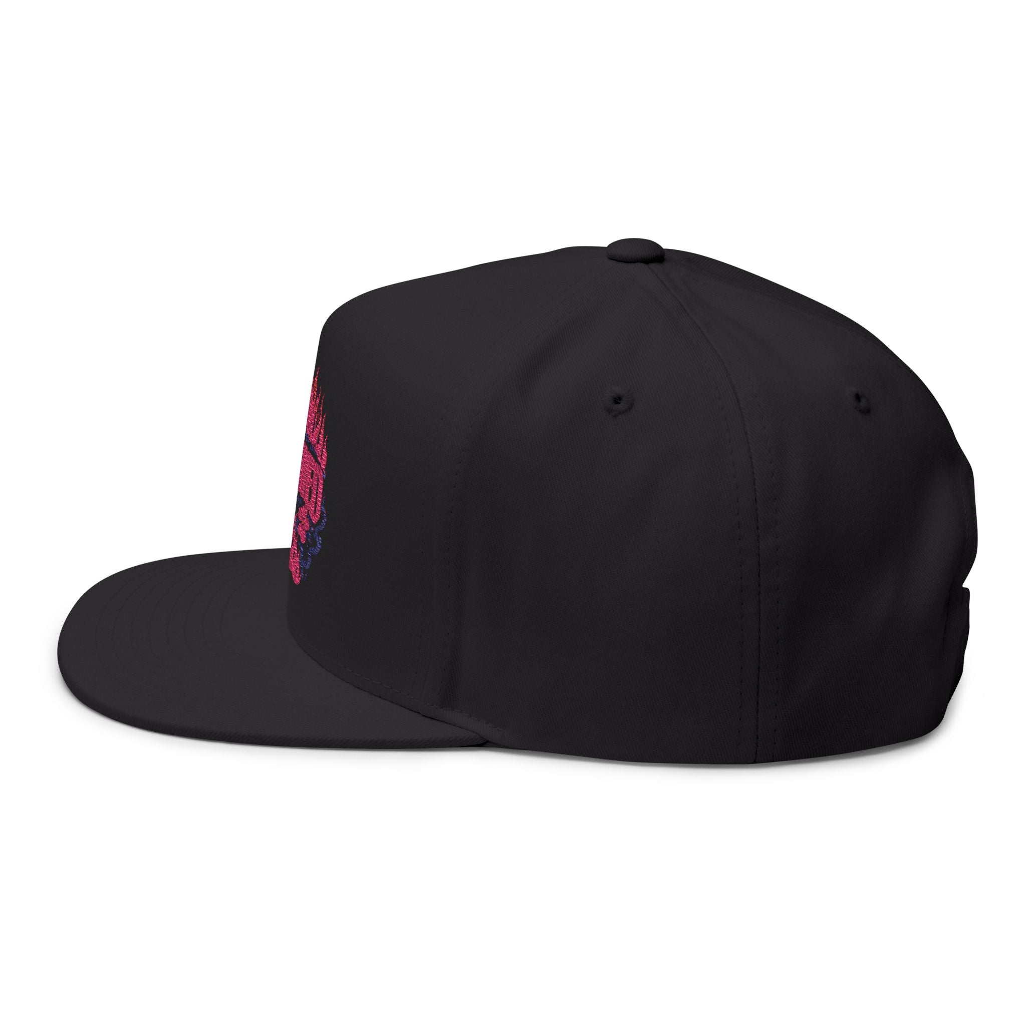 Cap — Embroidered 'Outraved' Neon Flame Streetwear Snapback