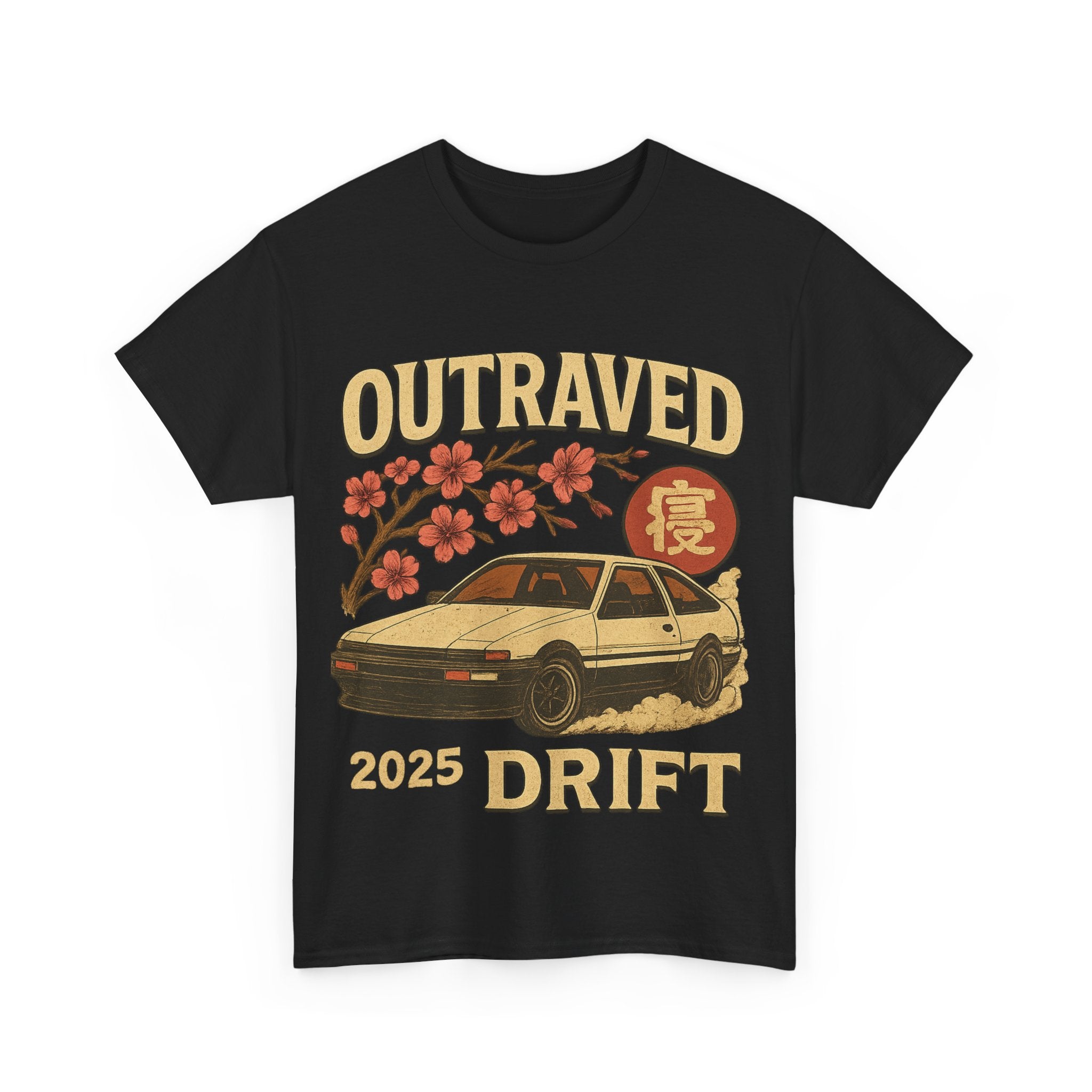 A Drift Outraved 2025 Tee — Retro JDM Racing Cherry Blossom T-Shirt
