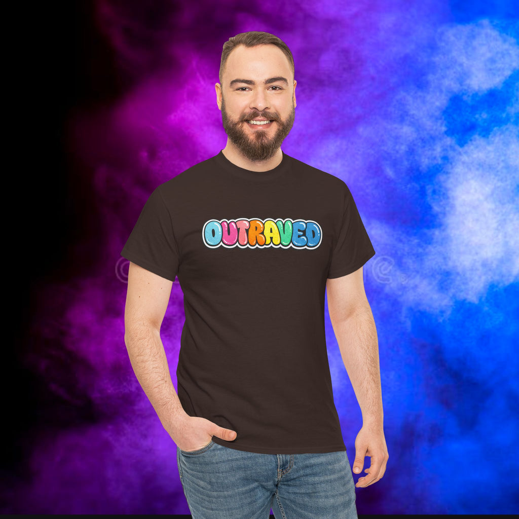 OUTRAVED colorburst collection tee