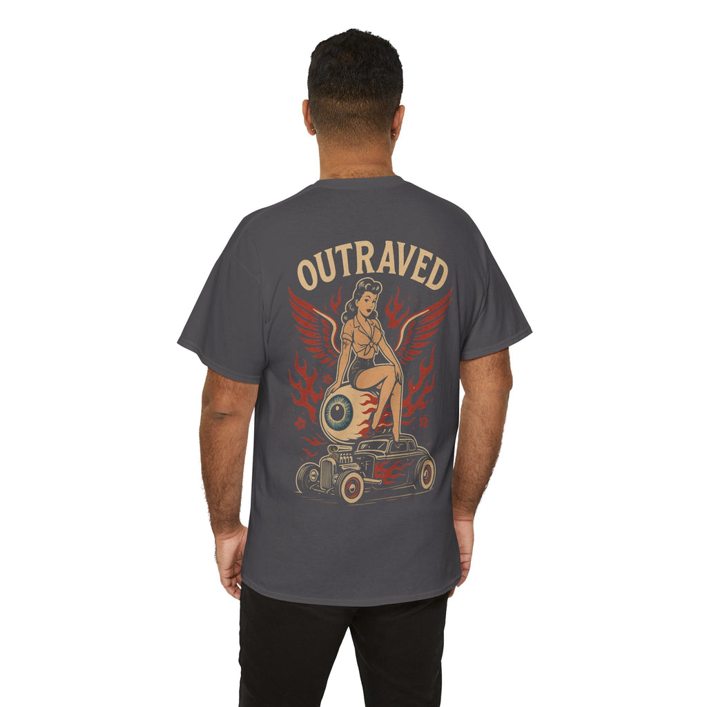 A Outraved Pinup Eyeball Hot Rod Tee.