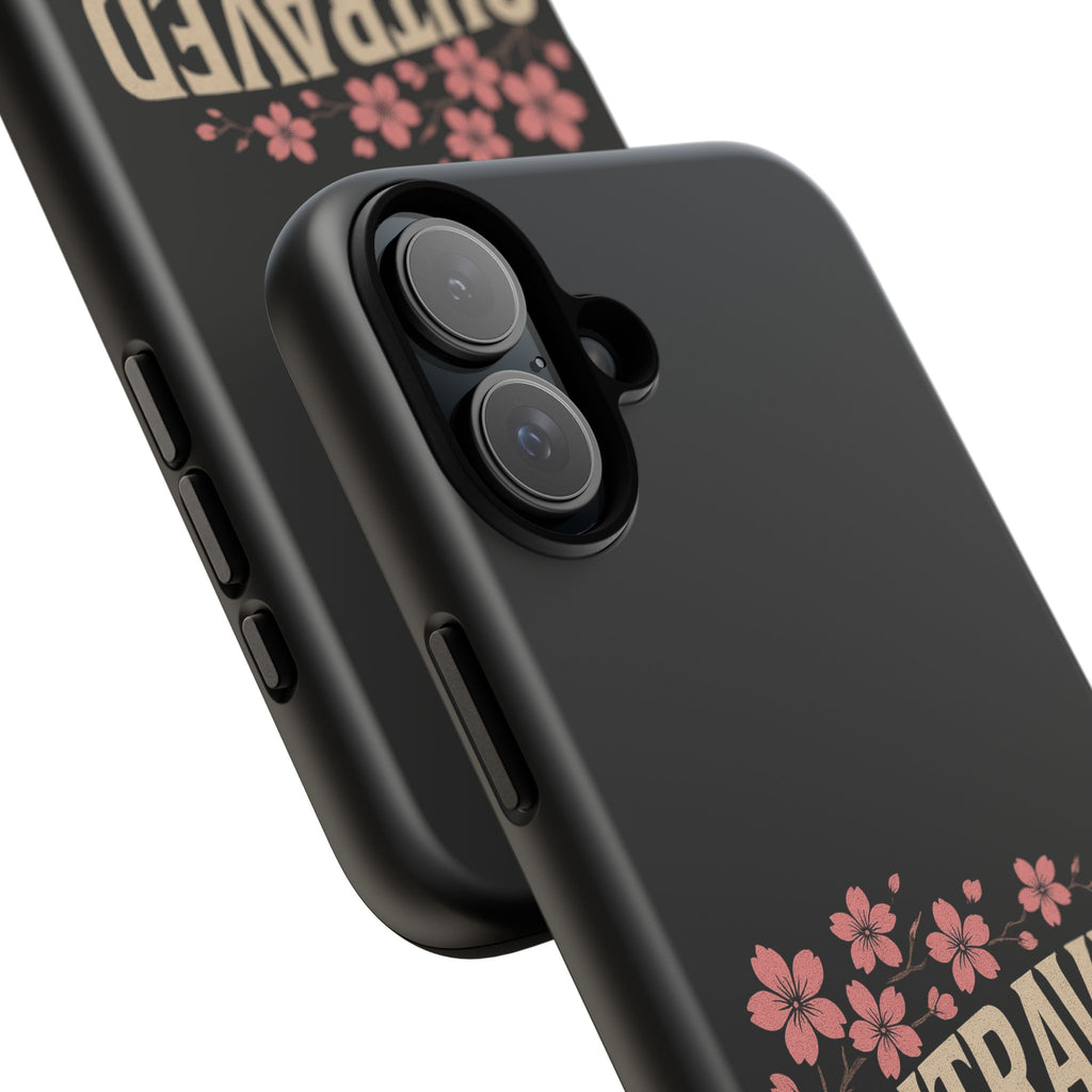 Phone Case — “Outraved” Drift Car Graphic with Cherry Blossoms