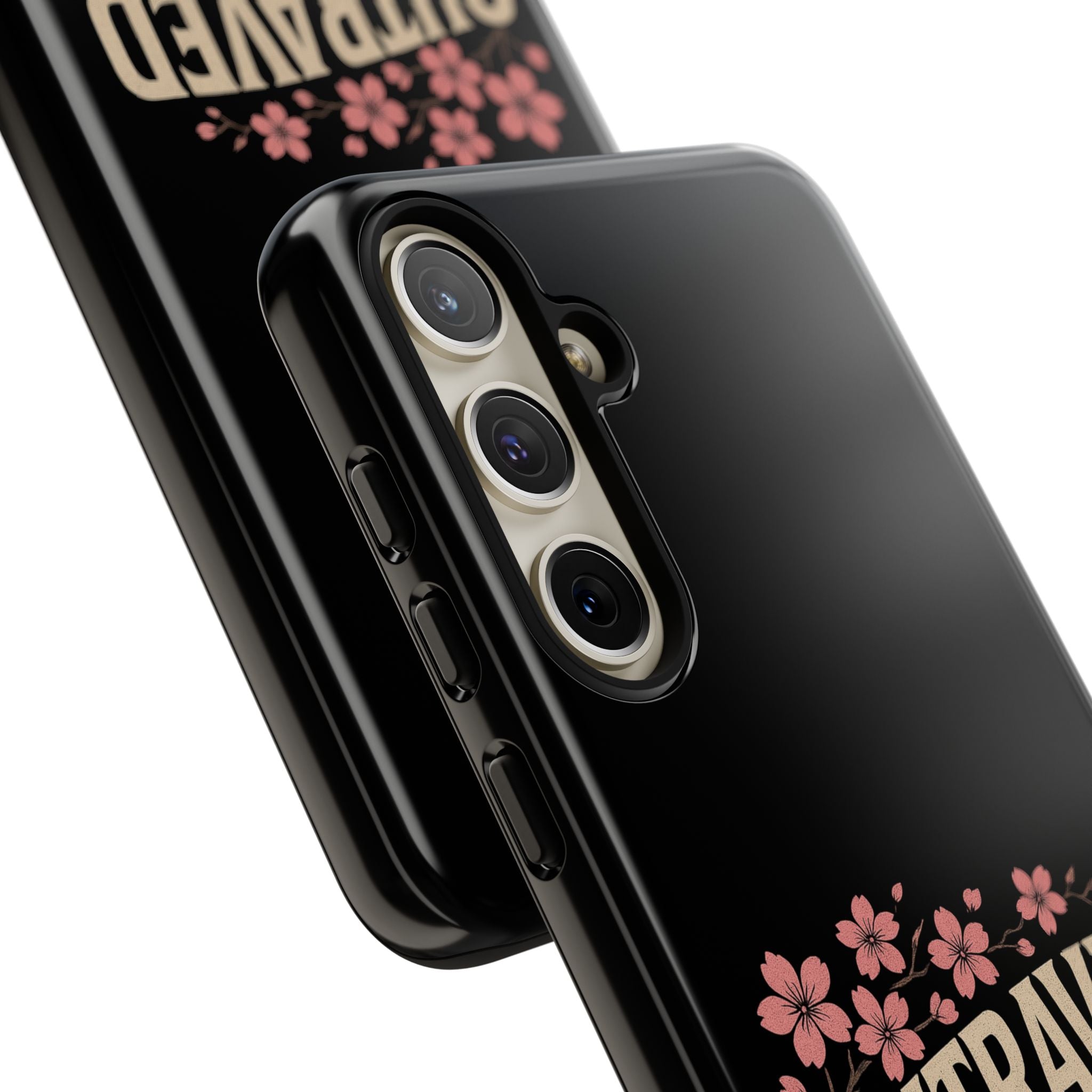 Phone Case — “Outraved” Drift Car Graphic with Cherry Blossoms