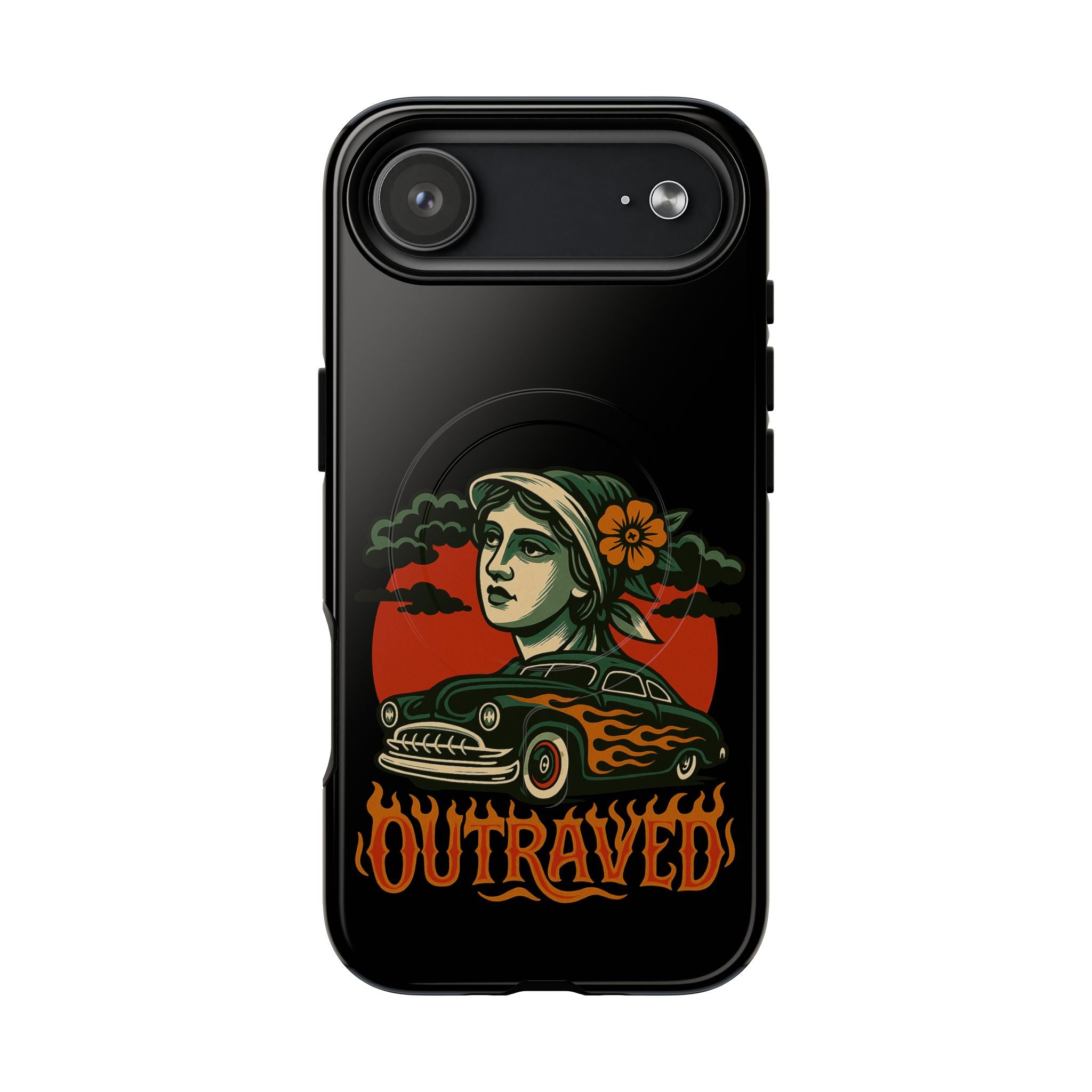 Phone Case — Outraved Retro Car & Woman Graphic Magnetic Tough Case