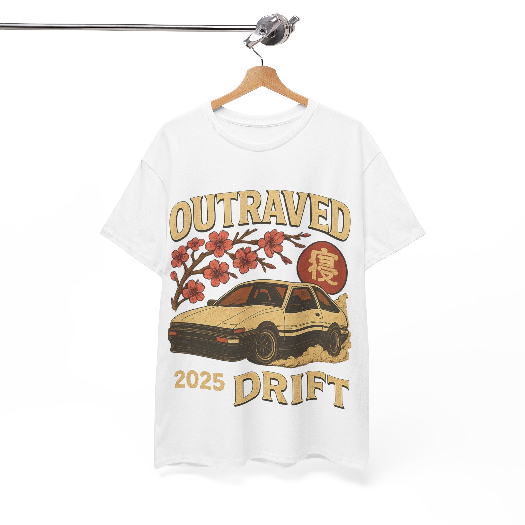 A Drift Outraved 2025 Tee — Retro JDM Racing Cherry Blossom T-Shirt