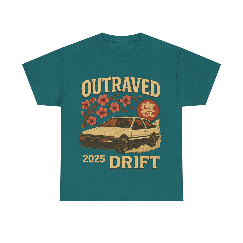 A Drift Outraved 2025 Tee — Retro JDM Racing Cherry Blossom T-Shirt